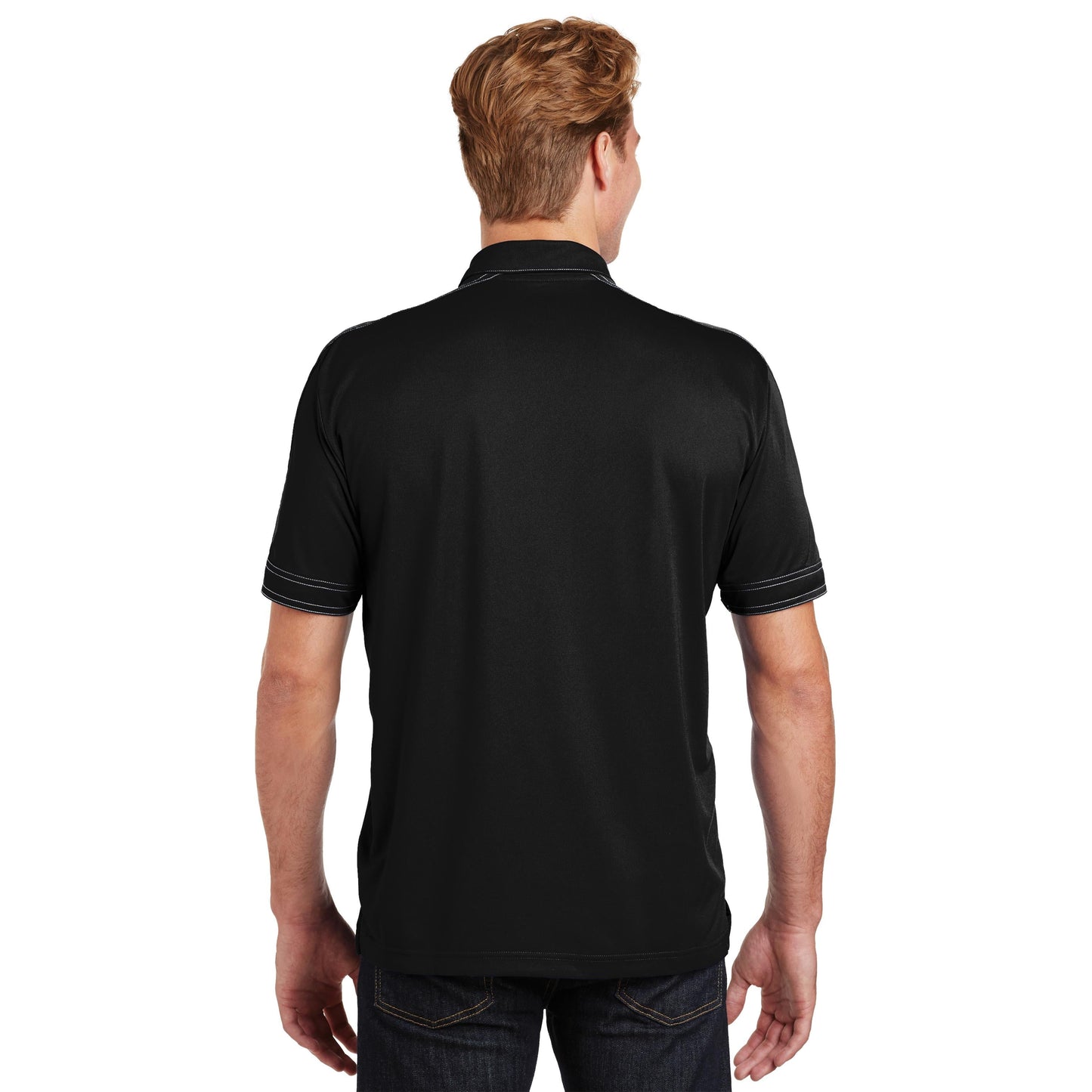 Black Polo Shirts - Sport-Tek - Snag-Resistant Micropique