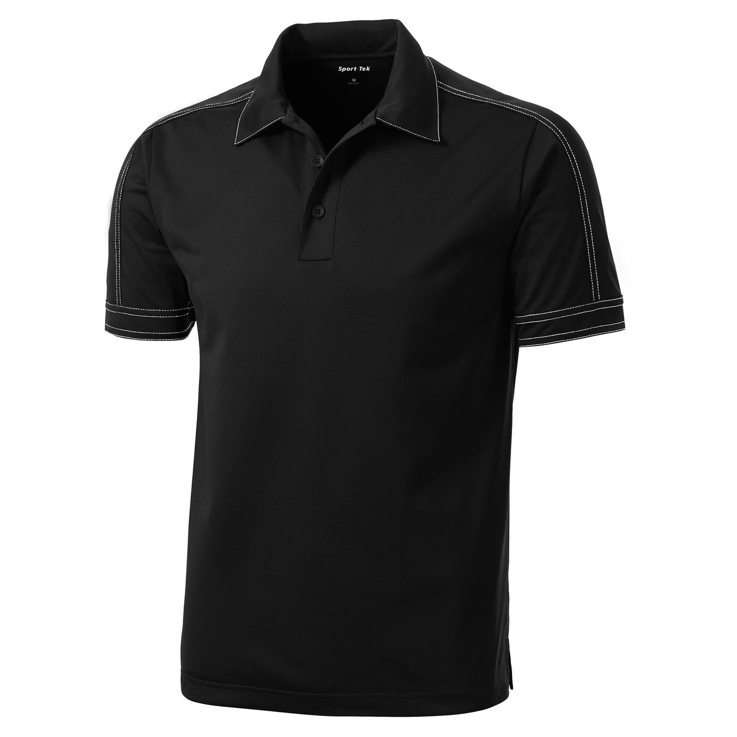 Black Polo Shirts - Sport-Tek - Snag-Resistant Micropique