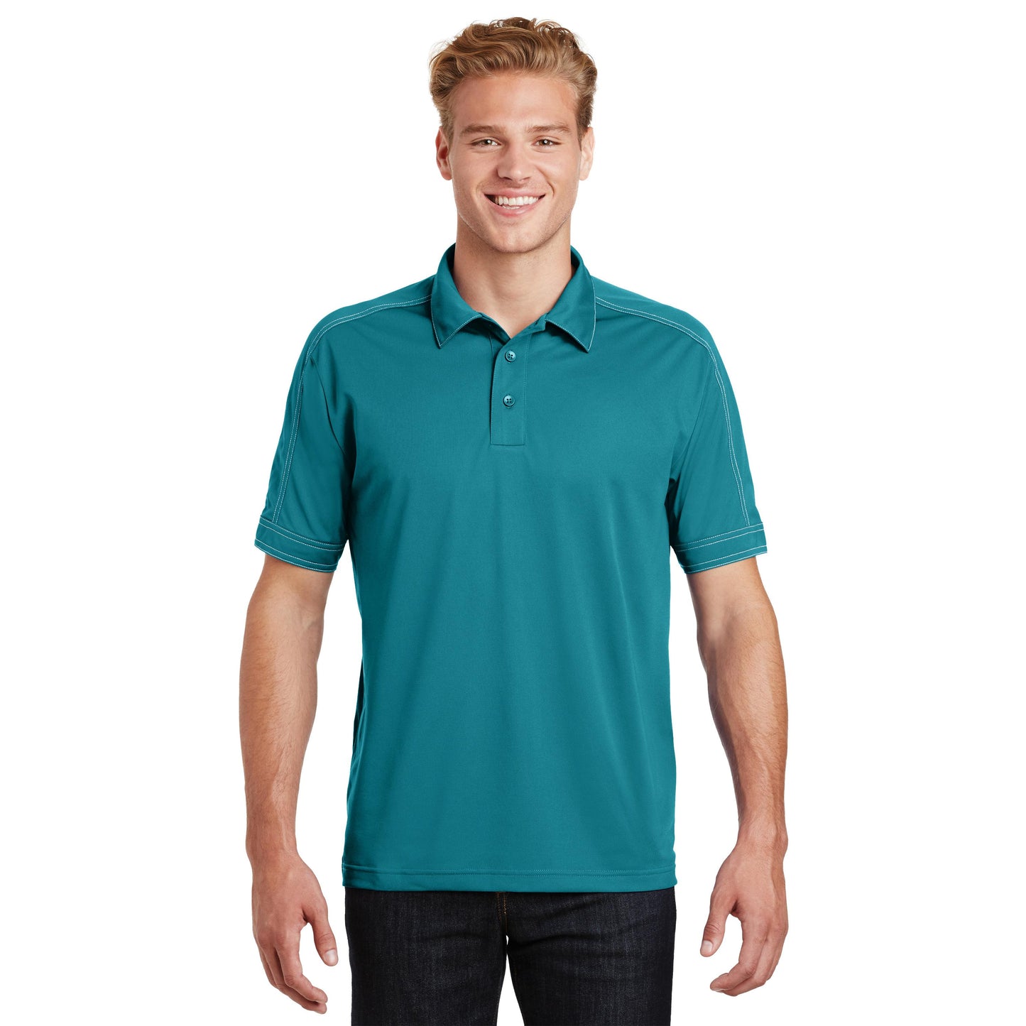 Black Polo Shirts - Sport-Tek - Snag-Resistant Micropique