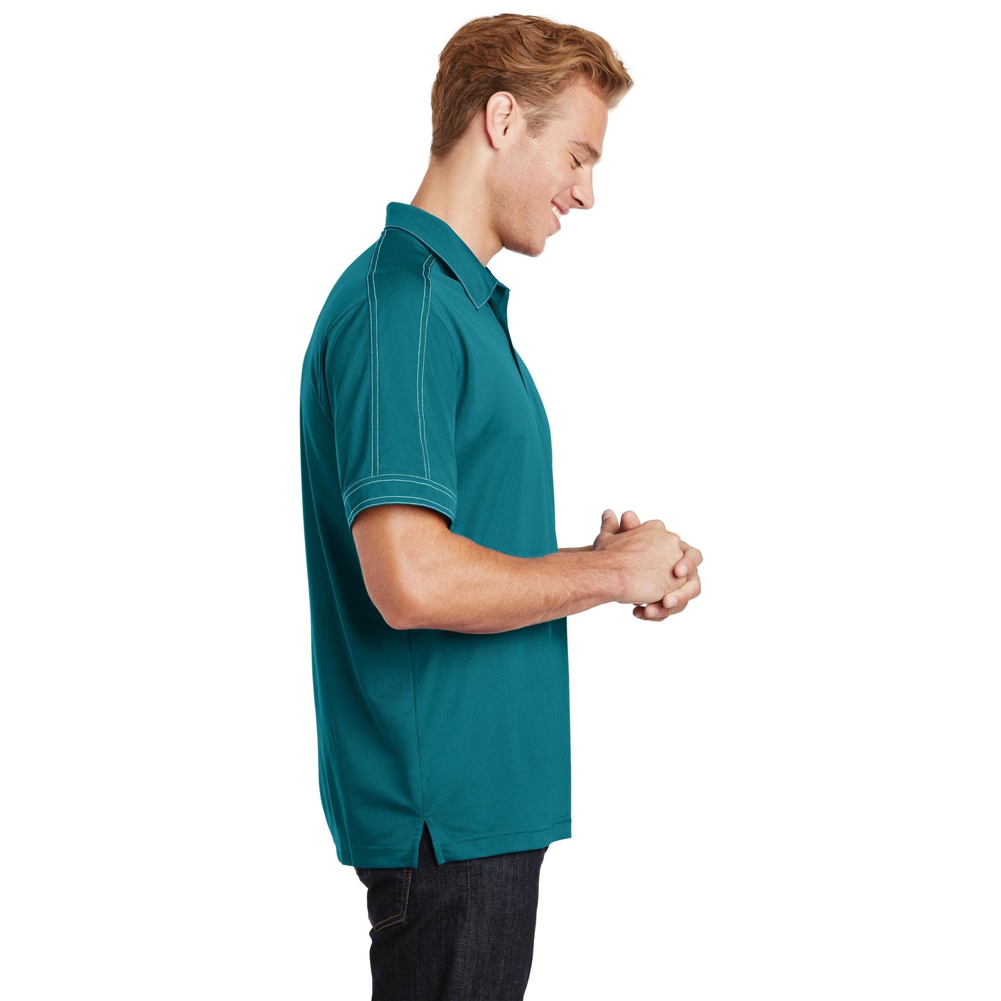 Black Polo Shirts - Sport-Tek - Snag-Resistant Micropique