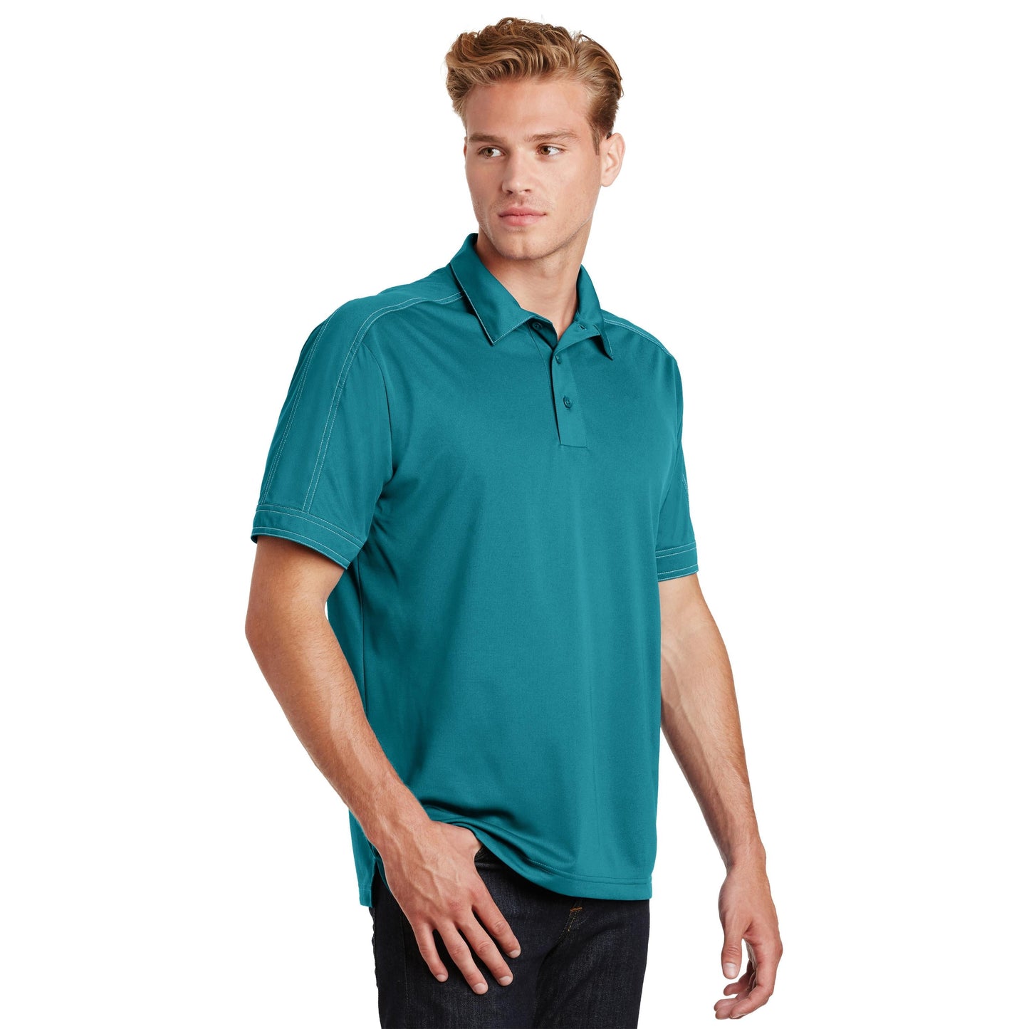 Black Polo Shirts - Sport-Tek - Snag-Resistant Micropique