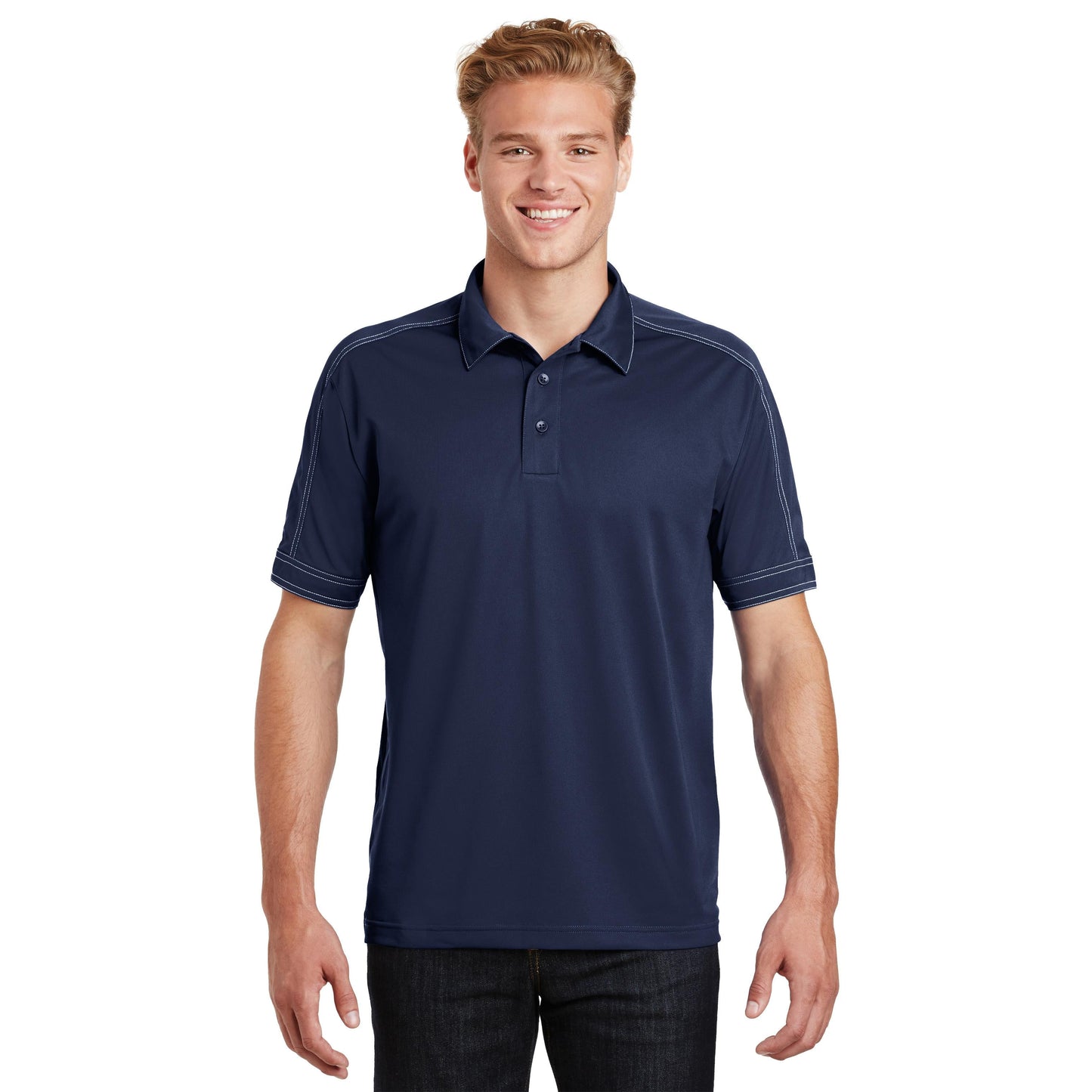 Black Polo Shirts - Sport-Tek - Snag-Resistant Micropique