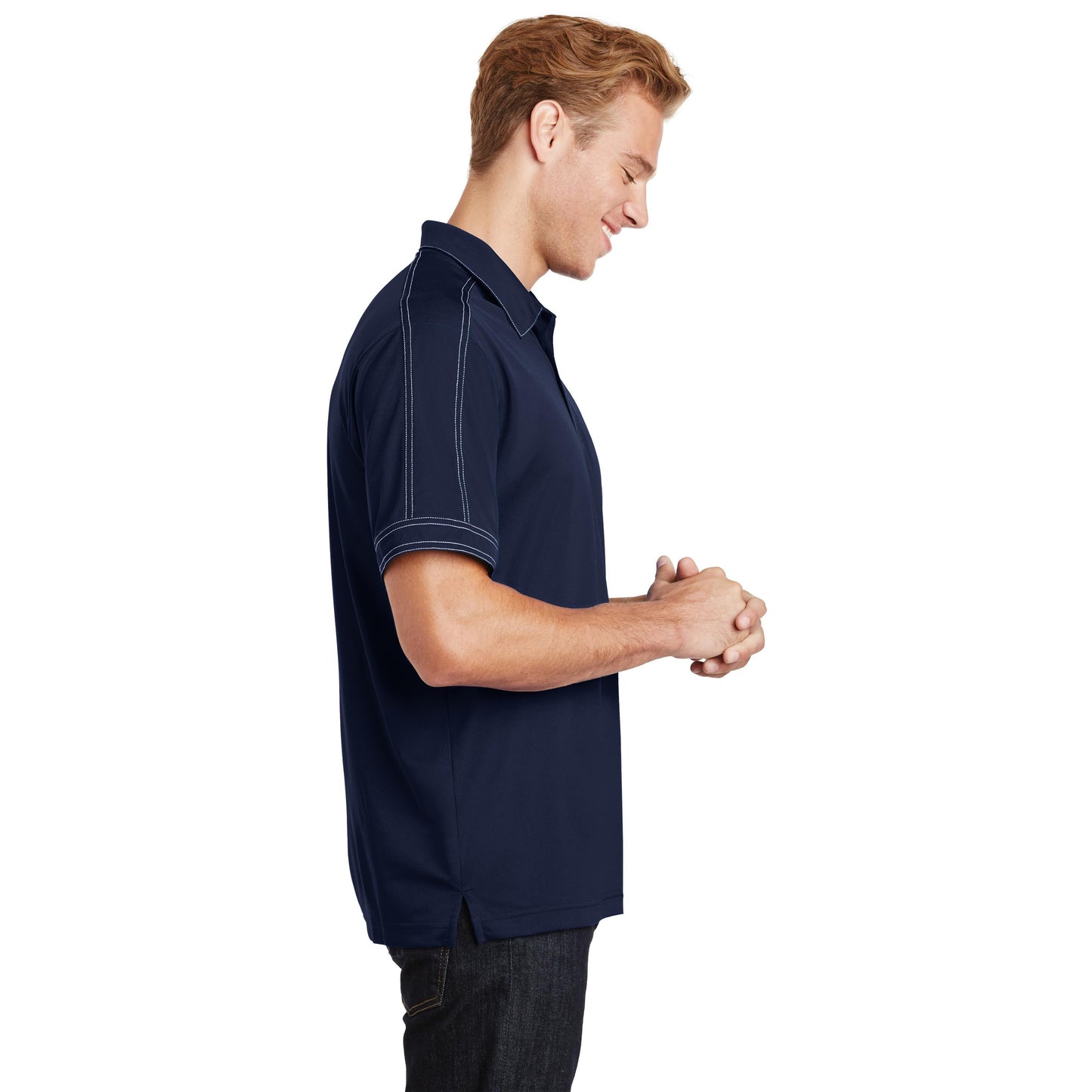 Black Polo Shirts - Sport-Tek - Snag-Resistant Micropique