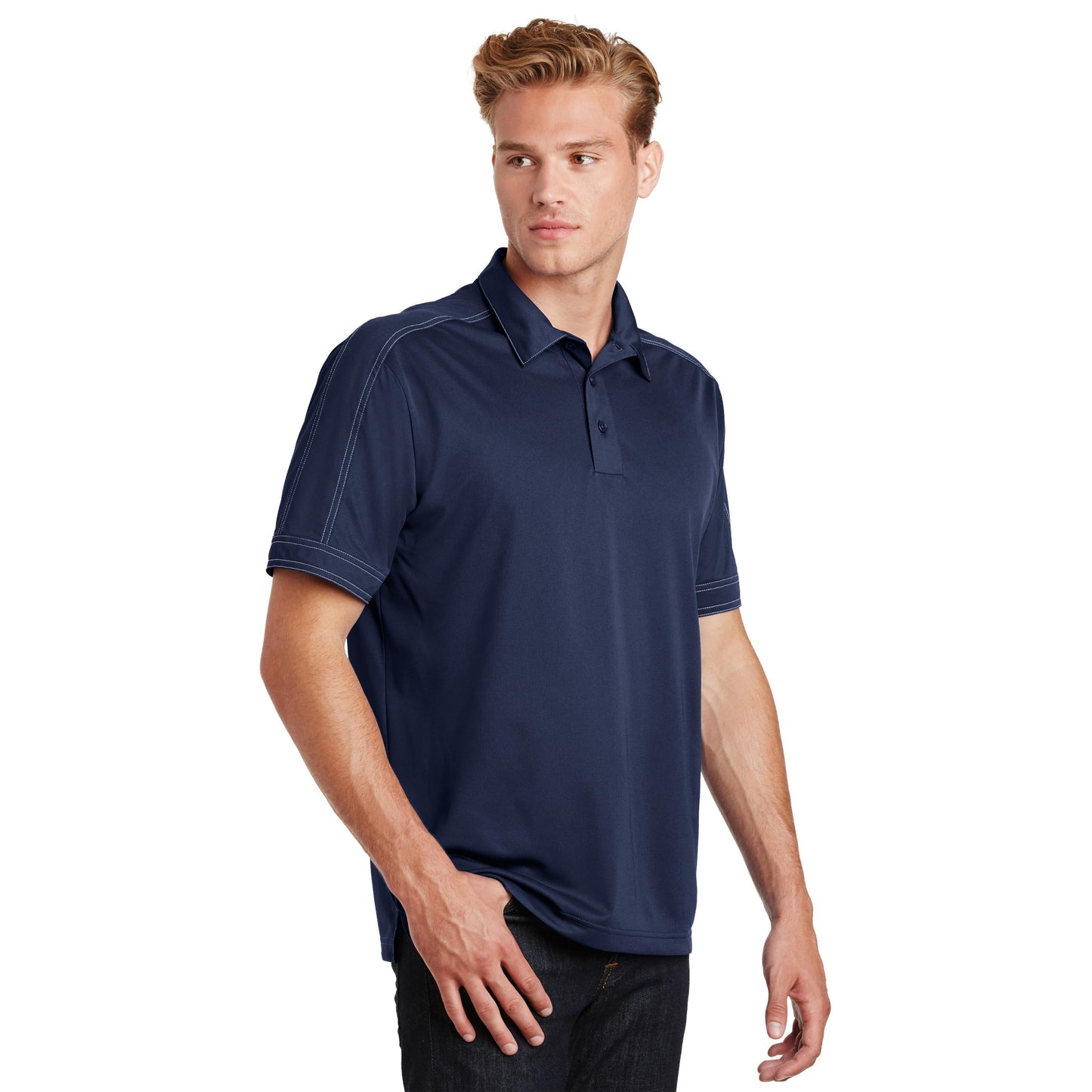 Black Polo Shirts - Sport-Tek - Snag-Resistant Micropique