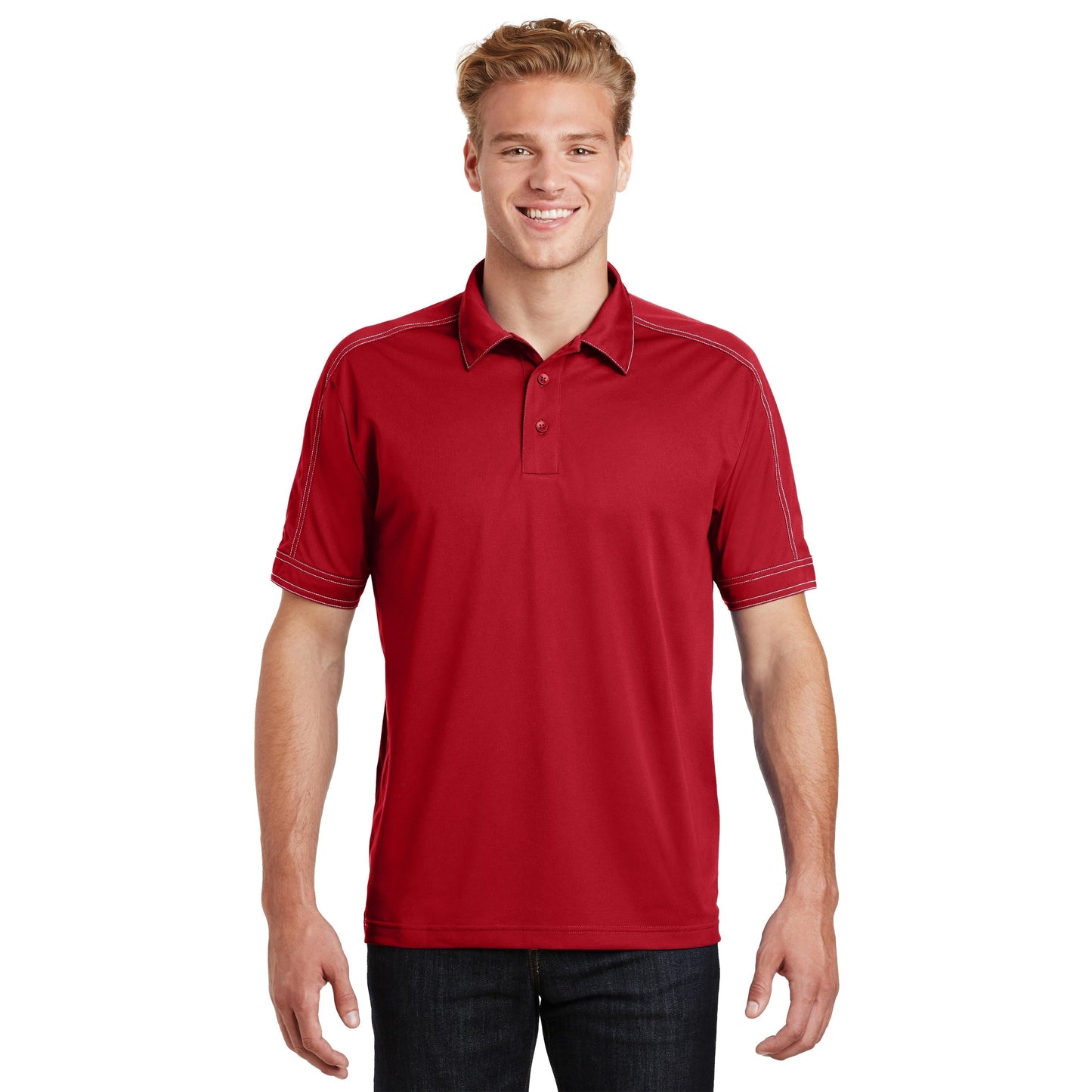 Black Polo Shirts - Sport-Tek - Snag-Resistant Micropique