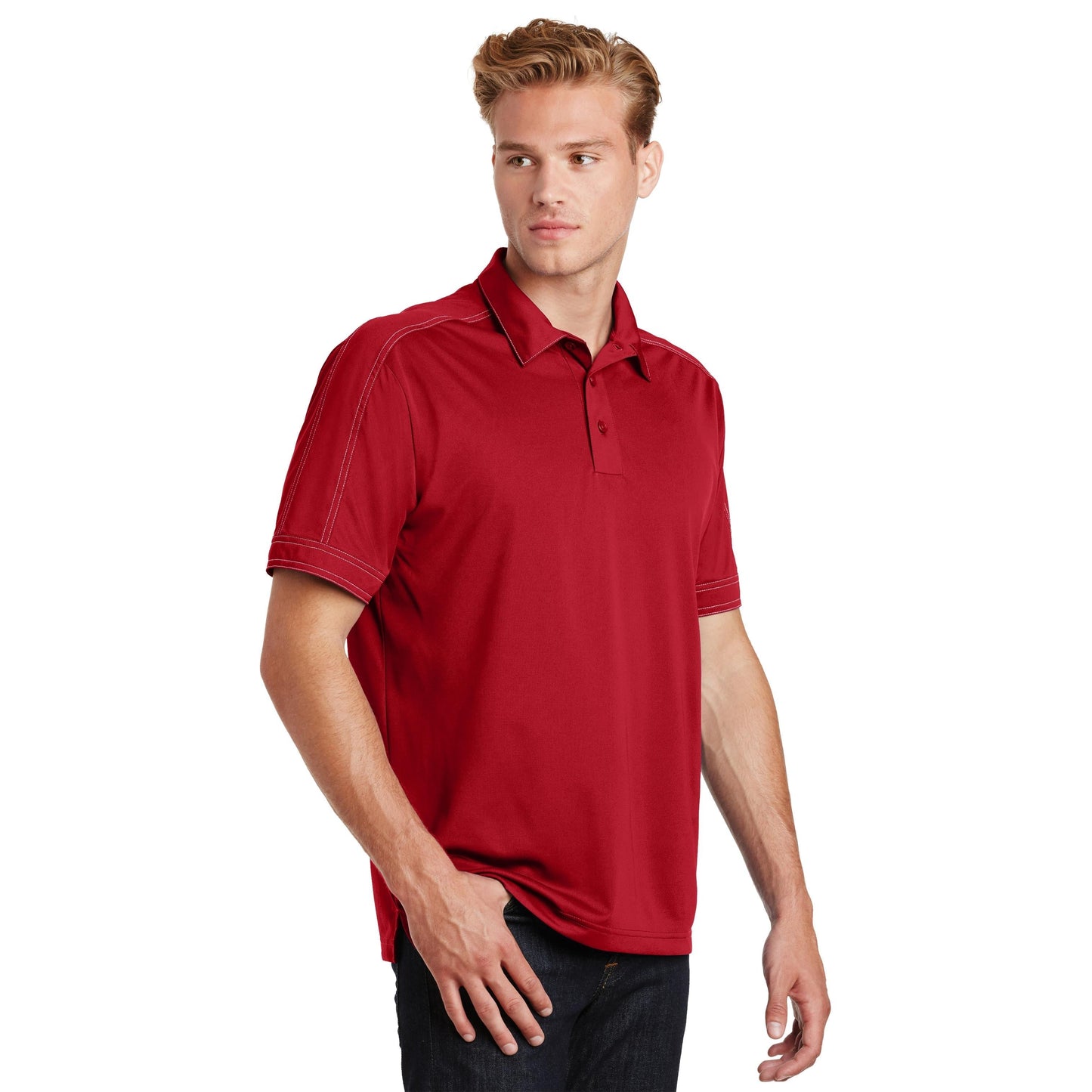 Black Polo Shirts - Sport-Tek - Snag-Resistant Micropique