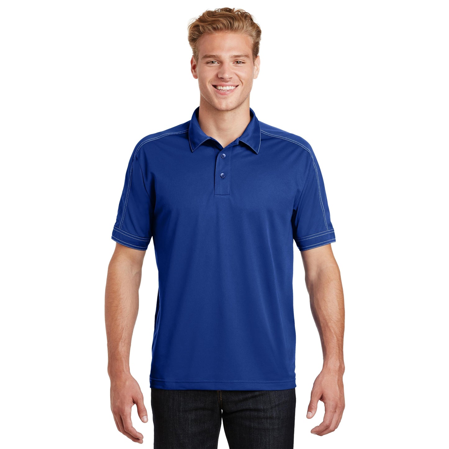 Black Polo Shirts - Sport-Tek - Snag-Resistant Micropique