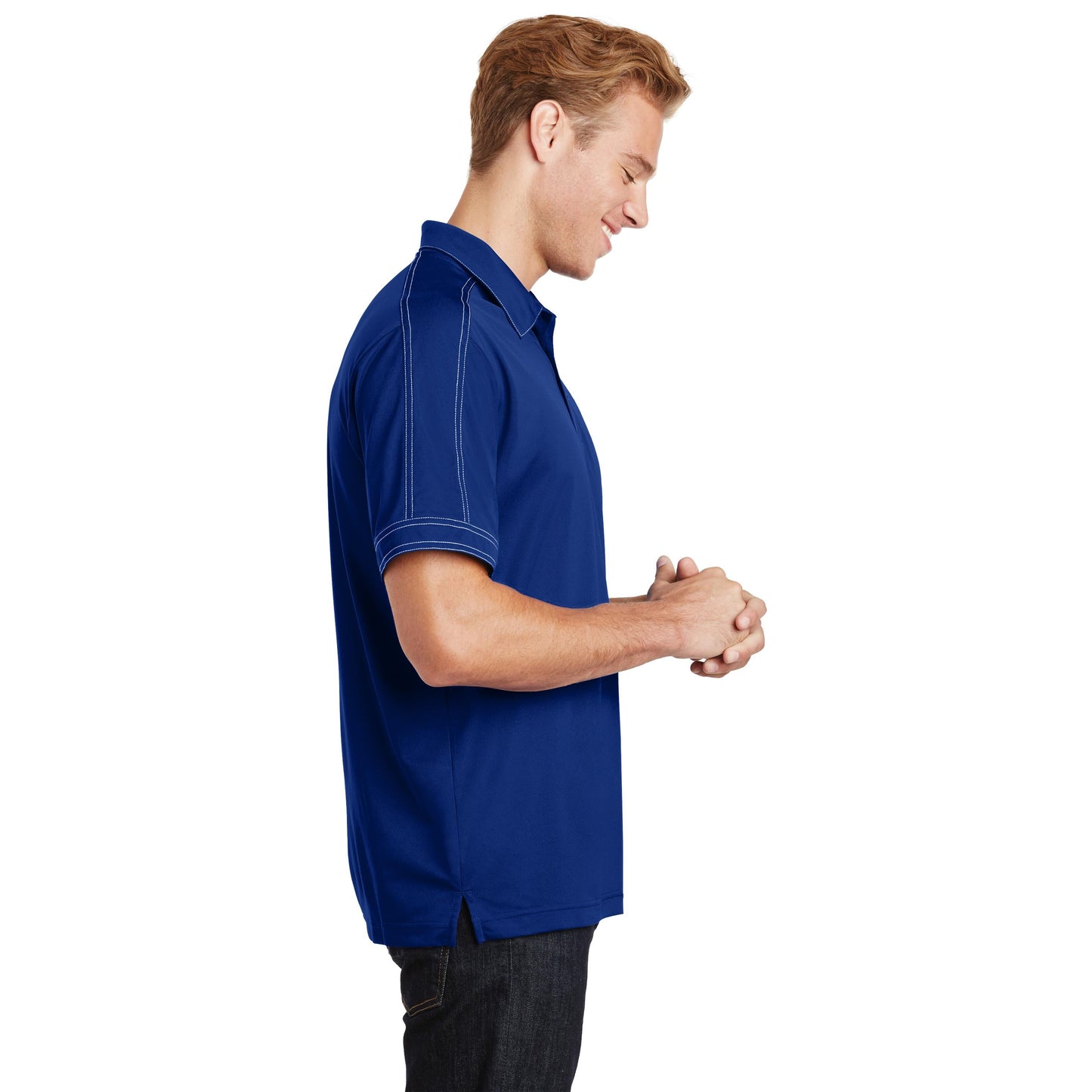 Black Polo Shirts - Sport-Tek - Snag-Resistant Micropique