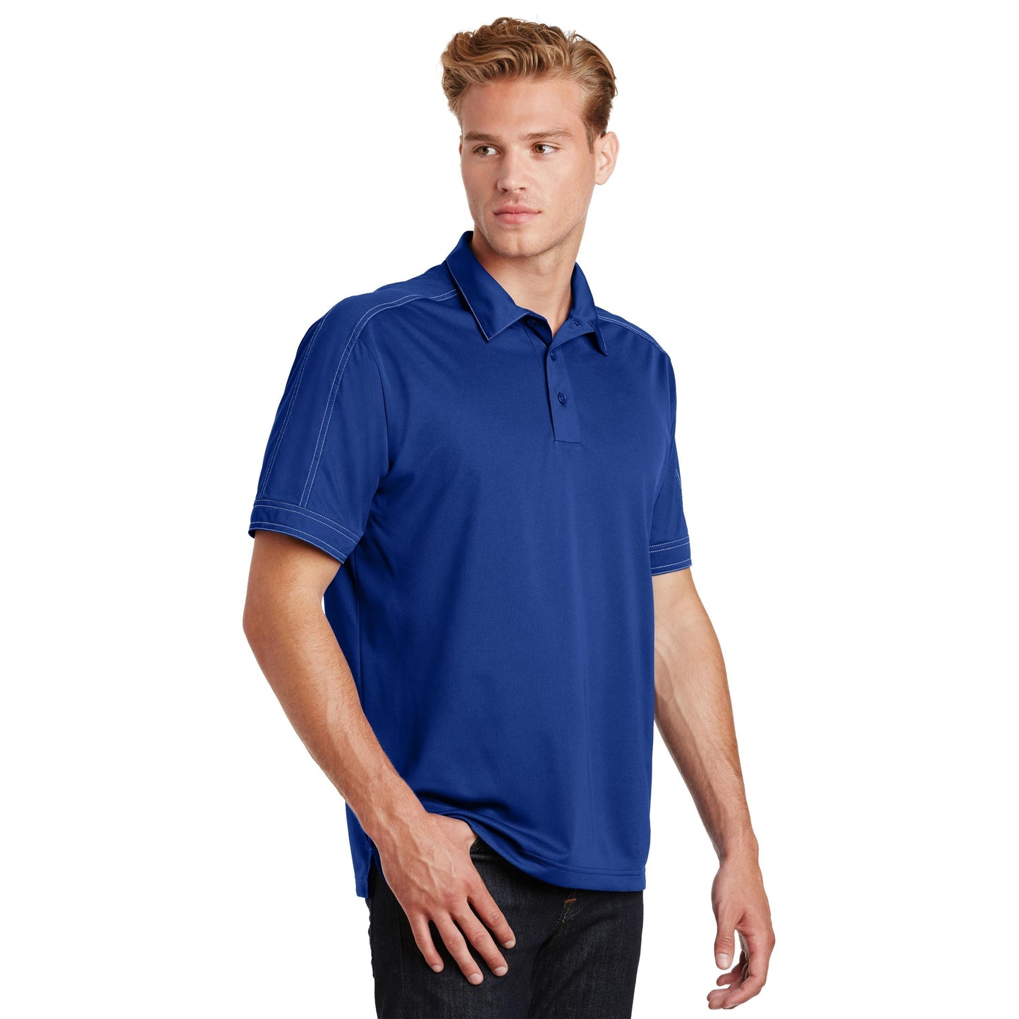 Black Polo Shirts - Sport-Tek - Snag-Resistant Micropique