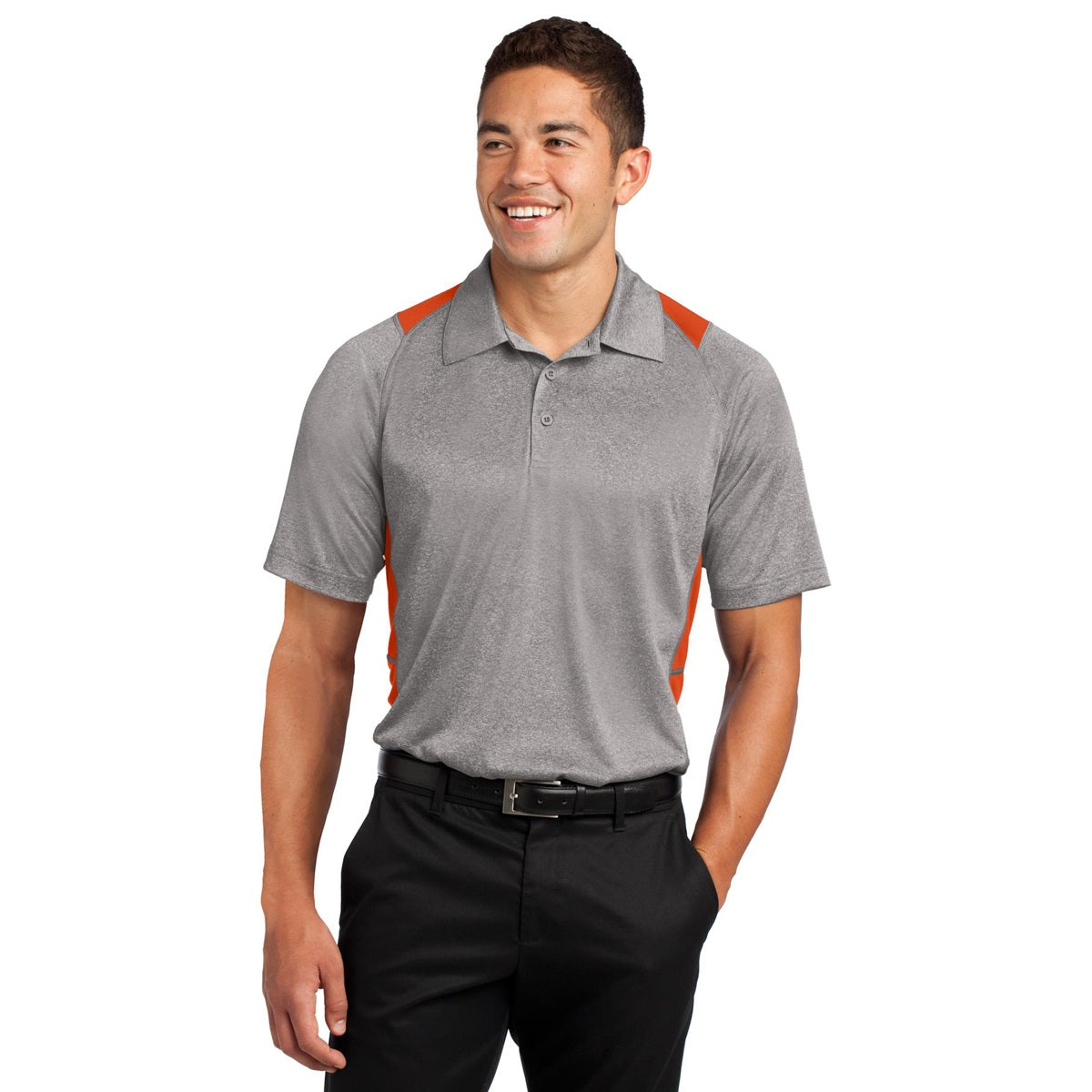 Graphite Heather Polo Shirt - Sport-Tek - Stylish Design