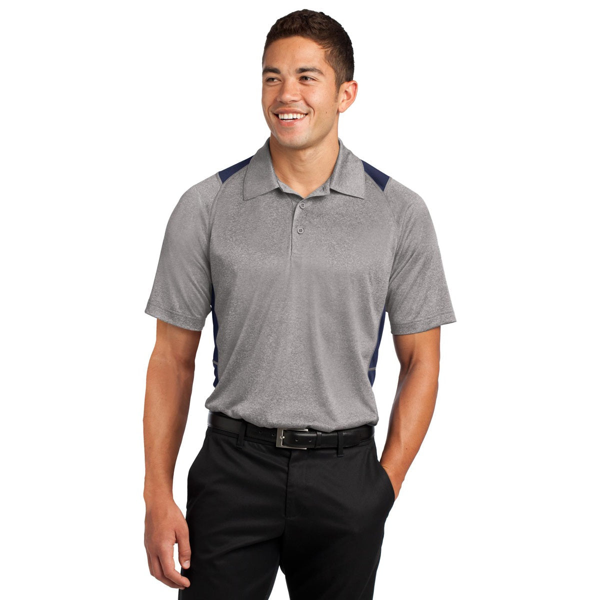 Graphite Heather Polo Shirt - Sport-Tek - Stylish Design