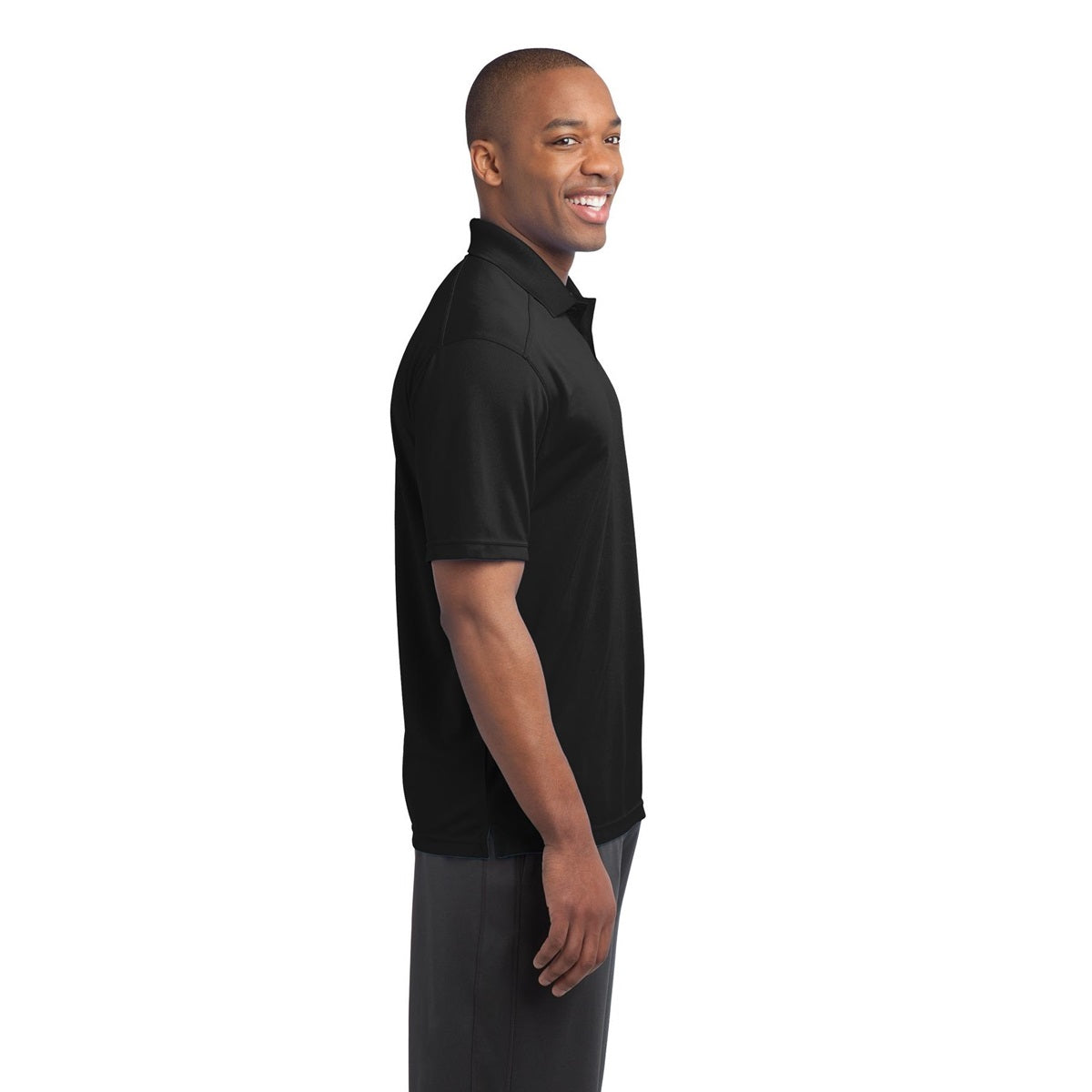 Black Polo Shirt - Sport-Tek - Moisture-Wicking Fabric