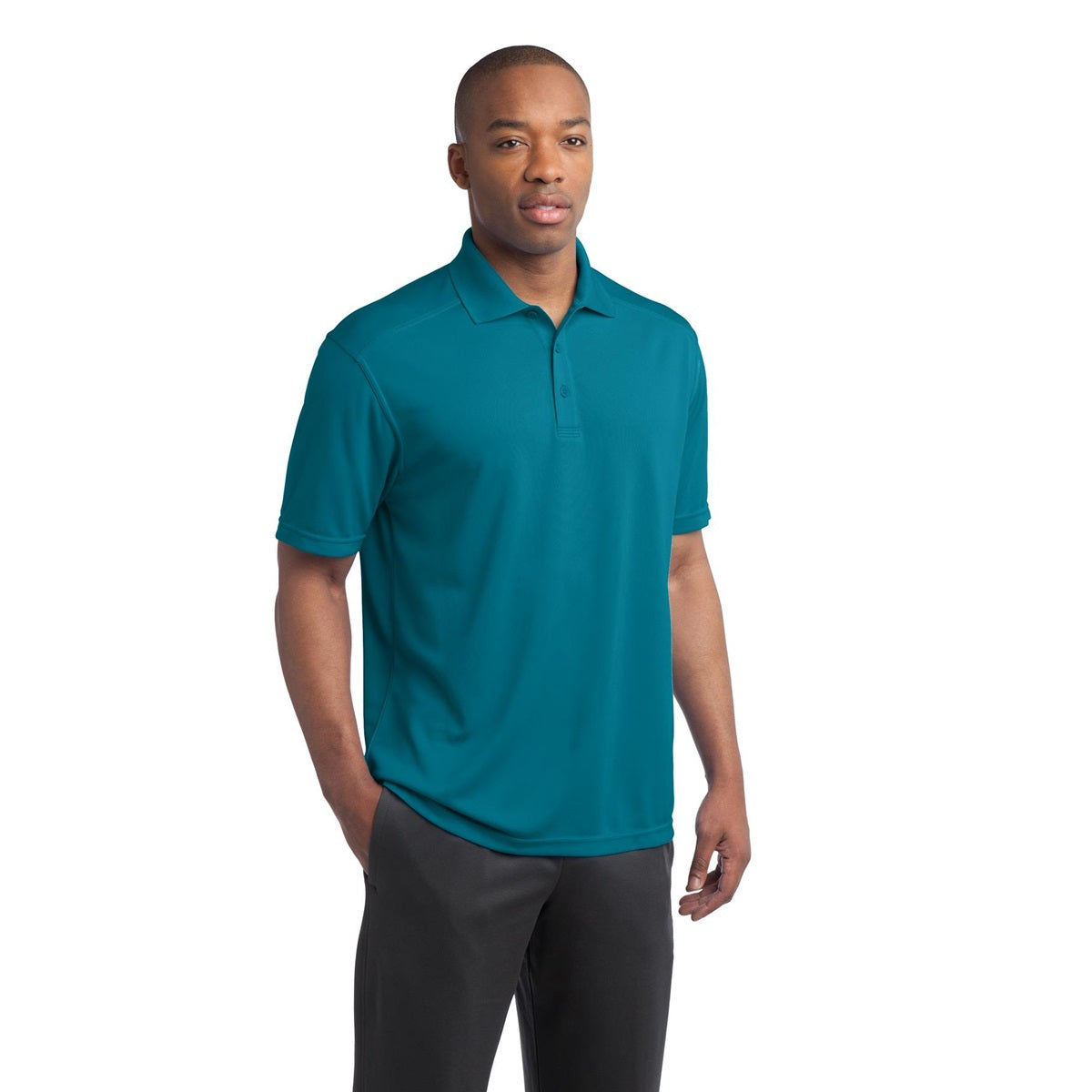 Black Polo Shirt - Sport-Tek - Moisture-Wicking Fabric