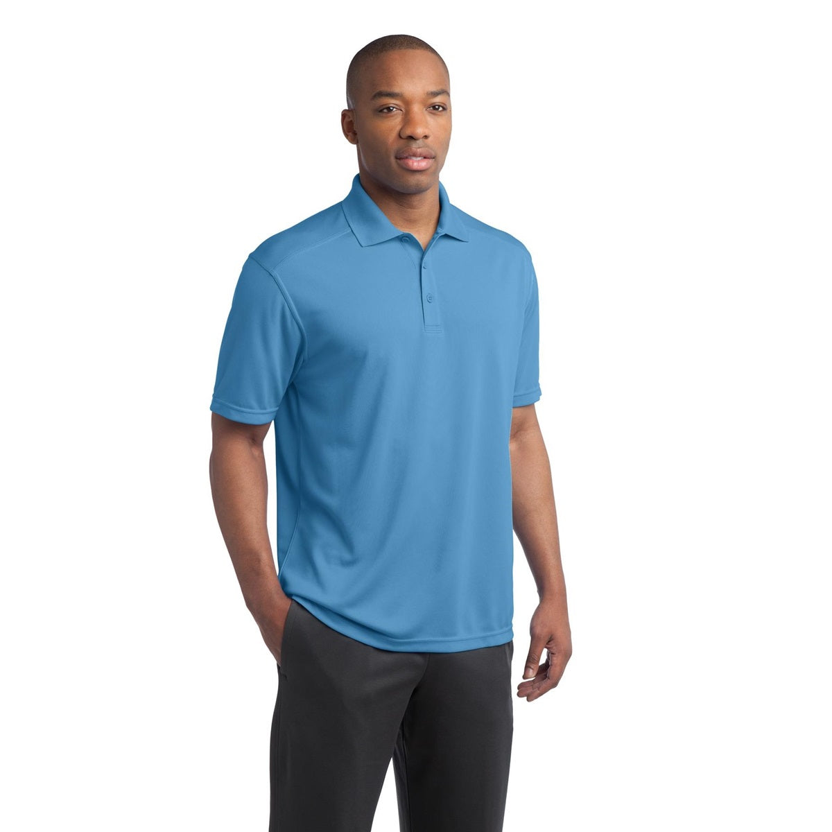Black Polo Shirt - Sport-Tek - Moisture-Wicking Fabric