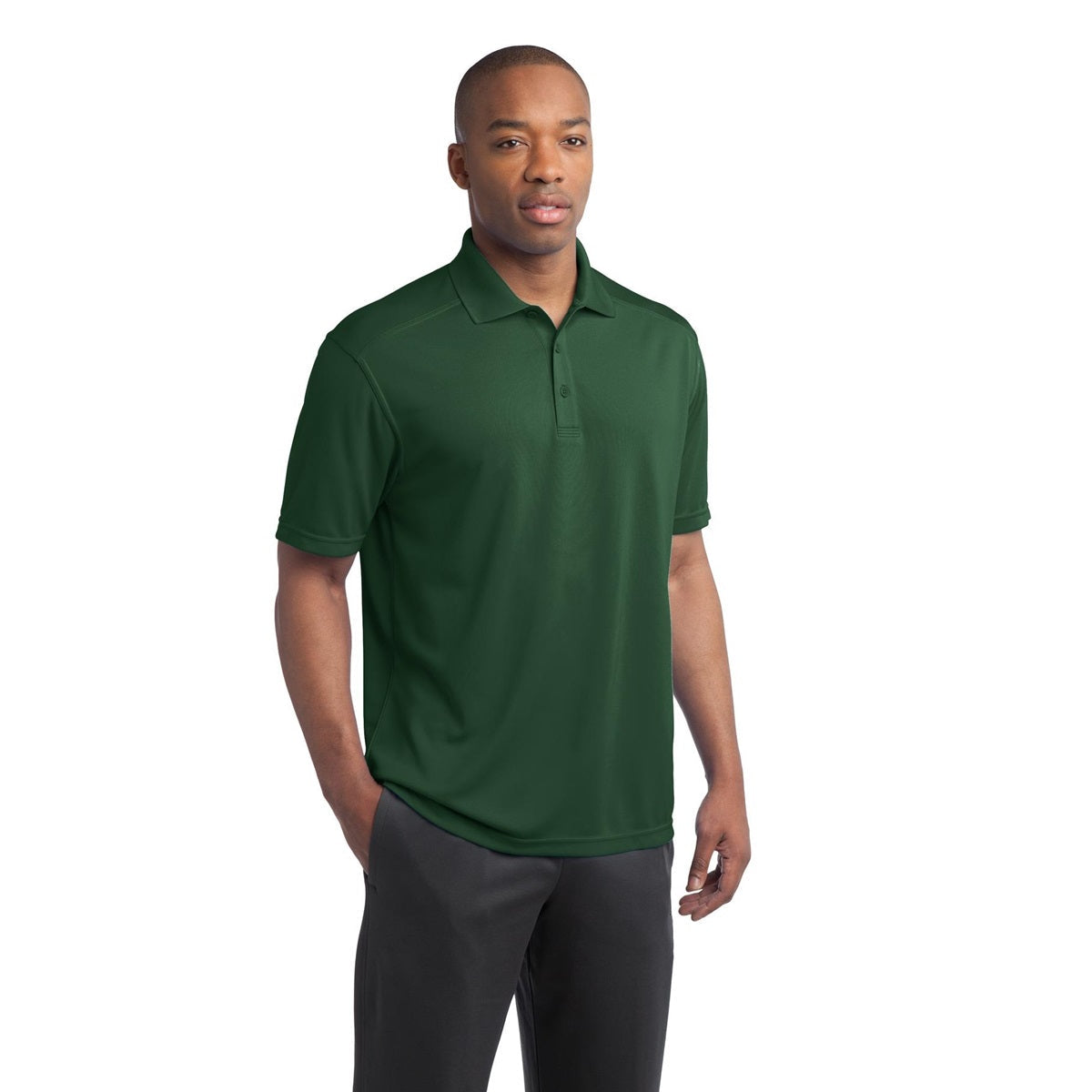 Black Polo Shirt - Sport-Tek - Moisture-Wicking Fabric