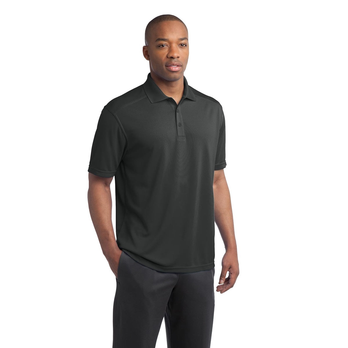Black Polo Shirt - Sport-Tek - Moisture-Wicking Fabric