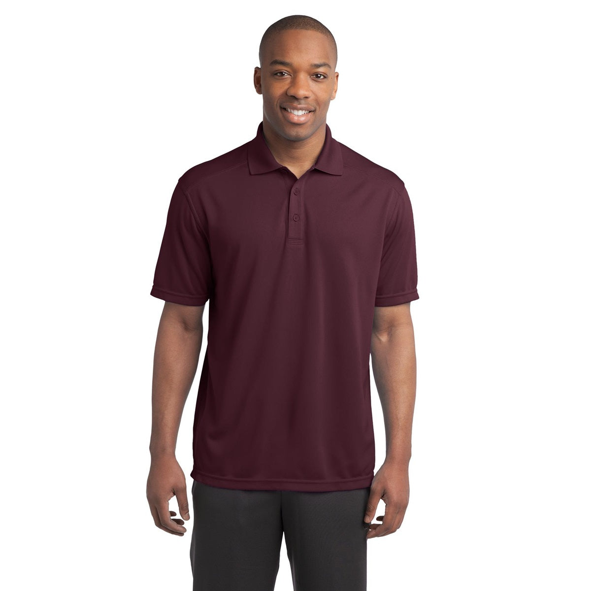 Black Polo Shirt - Sport-Tek - Moisture-Wicking Fabric