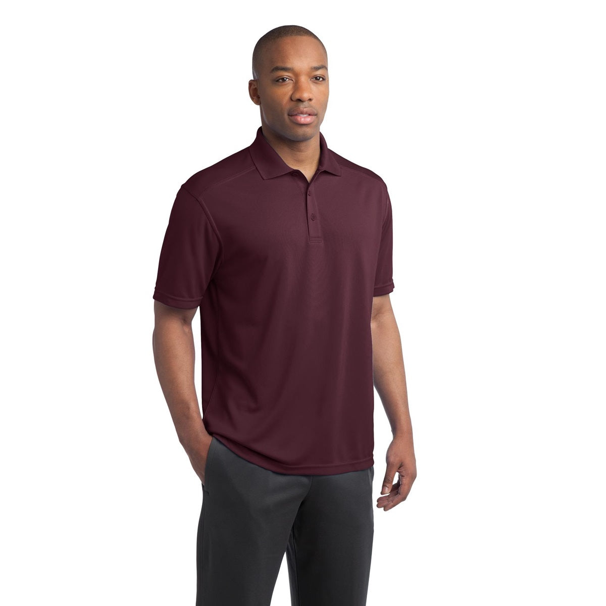 Black Polo Shirt - Sport-Tek - Moisture-Wicking Fabric