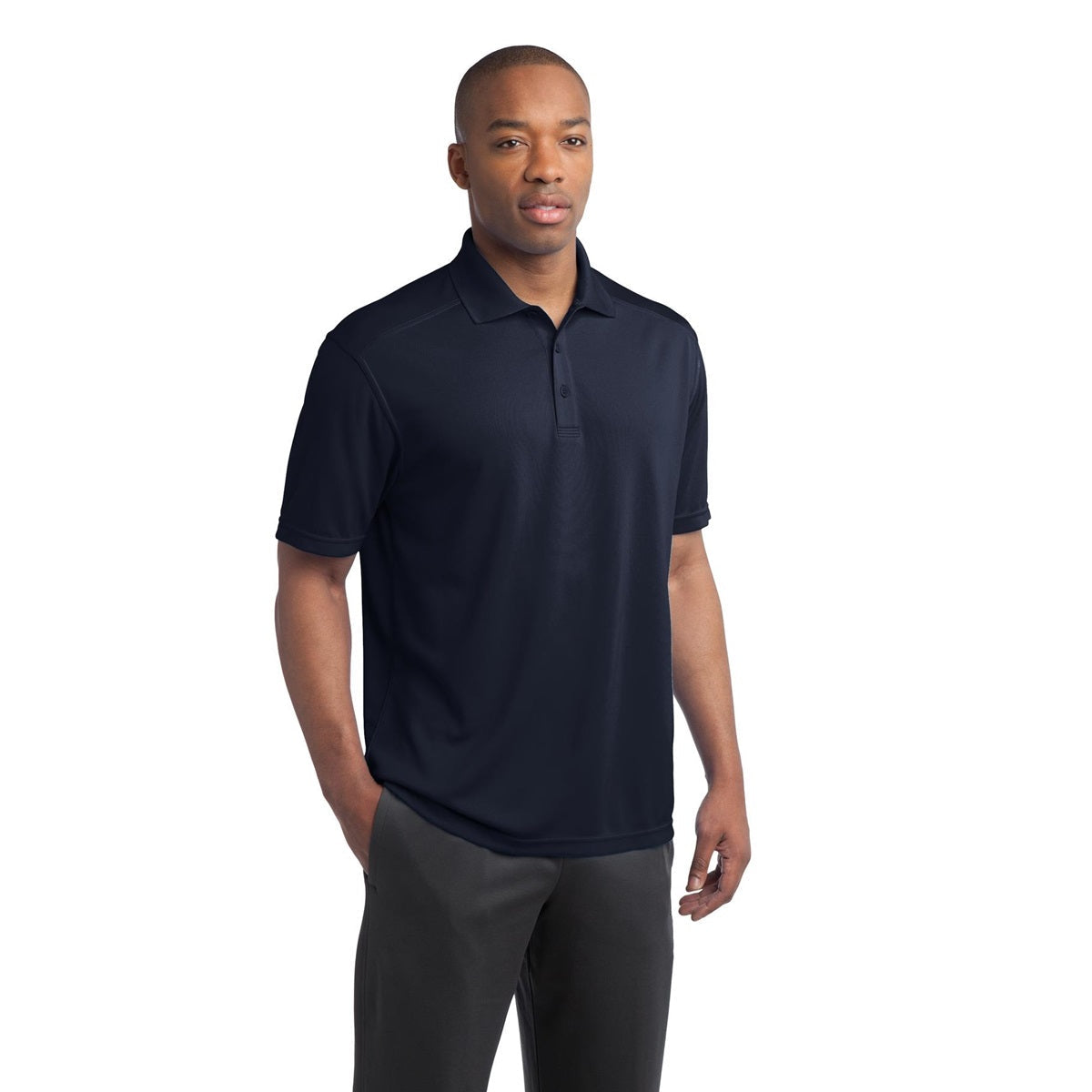 Black Polo Shirt - Sport-Tek - Moisture-Wicking Fabric