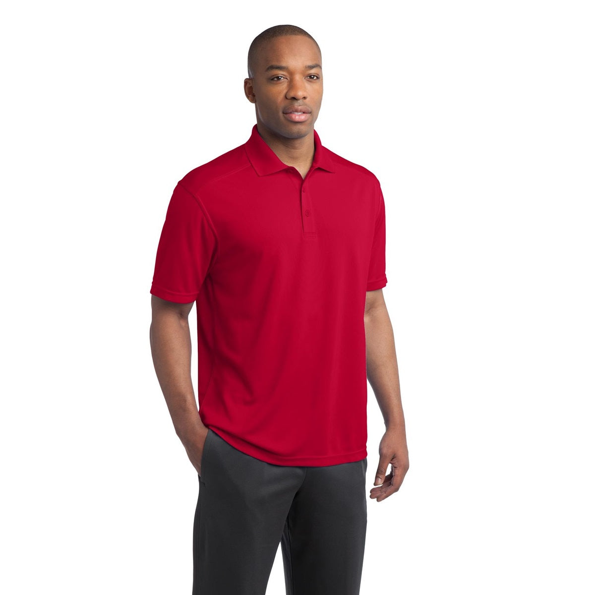 Black Polo Shirt - Sport-Tek - Moisture-Wicking Fabric
