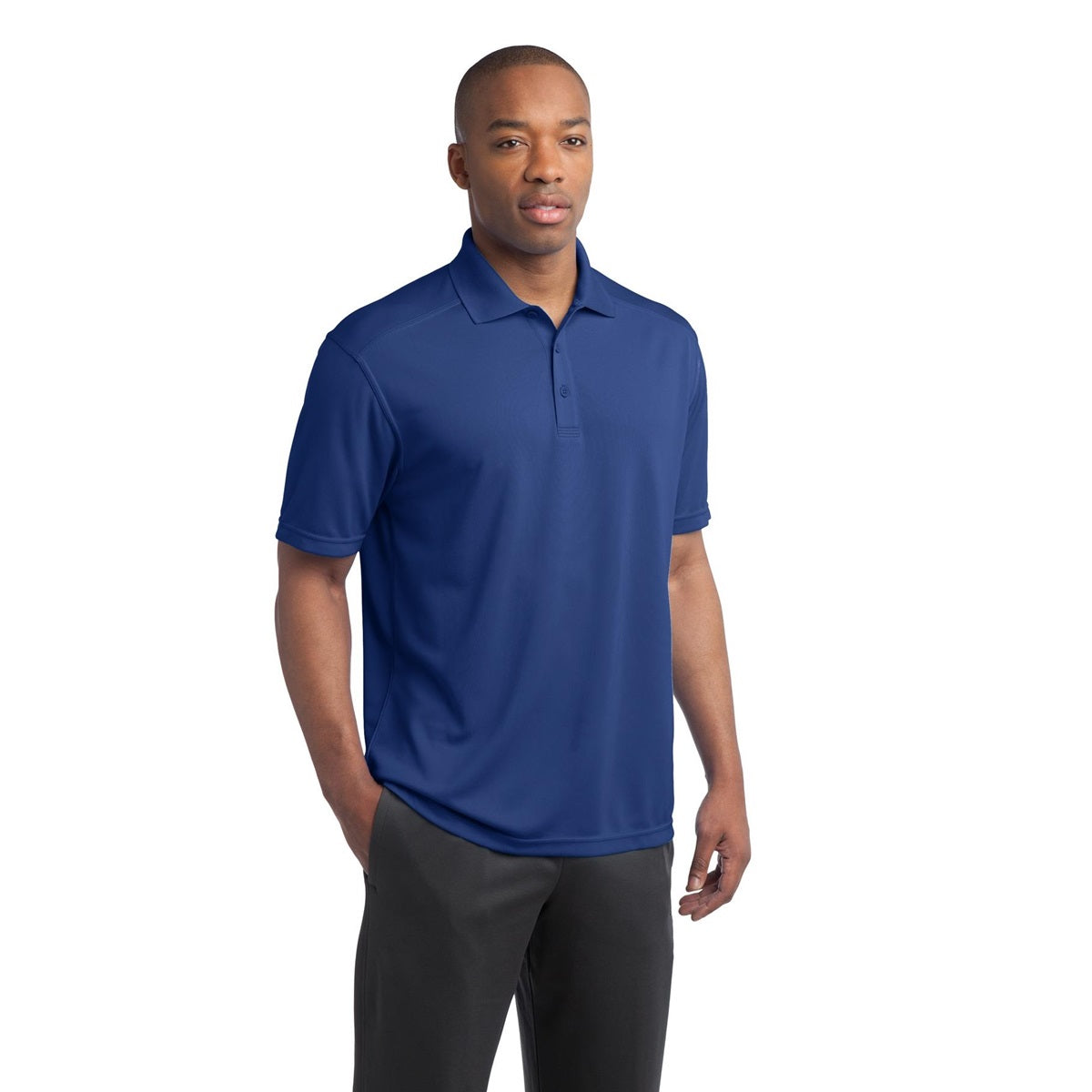 Black Polo Shirt - Sport-Tek - Moisture-Wicking Fabric