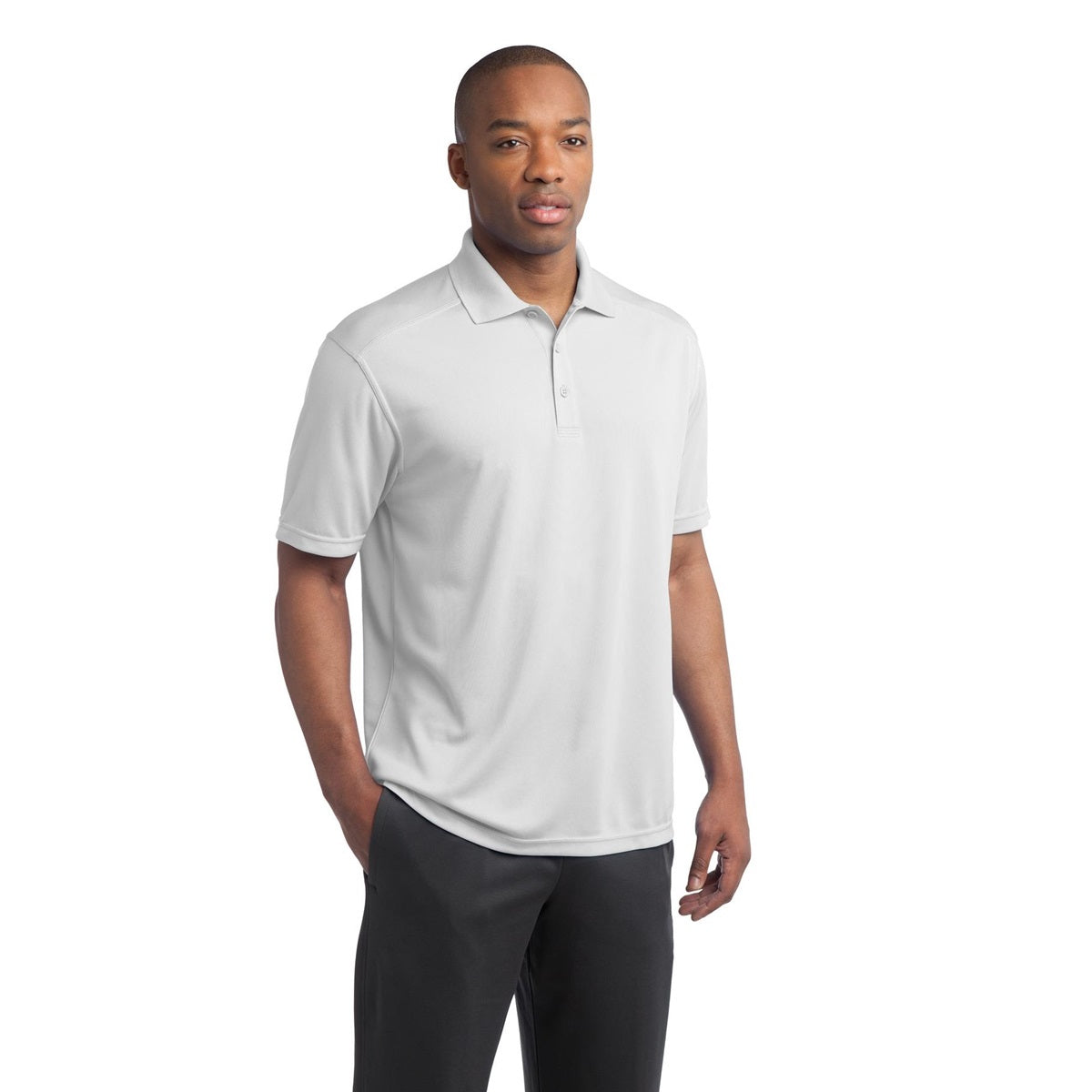 Black Polo Shirt - Sport-Tek - Moisture-Wicking Fabric