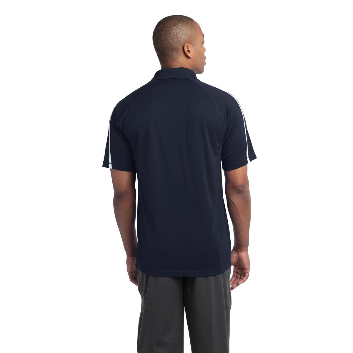 Black/Red Polo Shirt - Sport-Tek - Colorblock Style