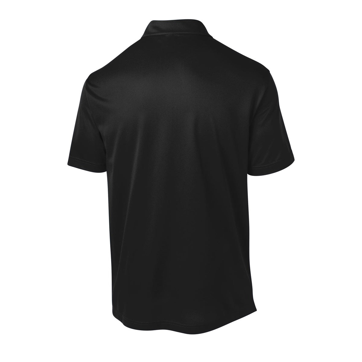 Black Polo Shirt - Sport-Tek - Textured Polyester - Stylish Fit
