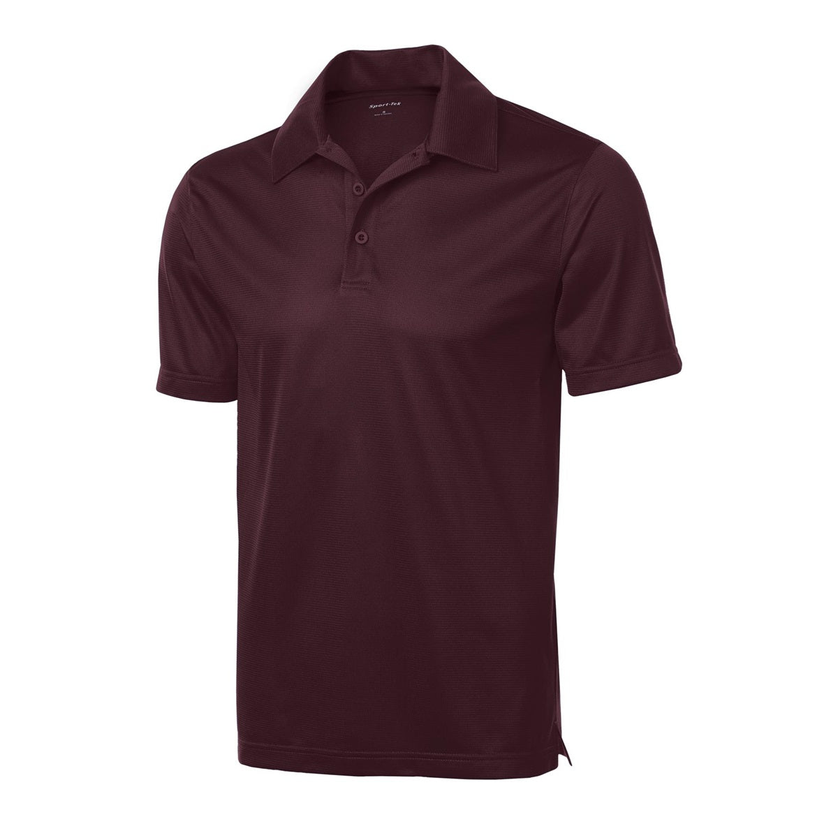 Black Polo Shirt - Sport-Tek - Textured Polyester - Stylish Fit