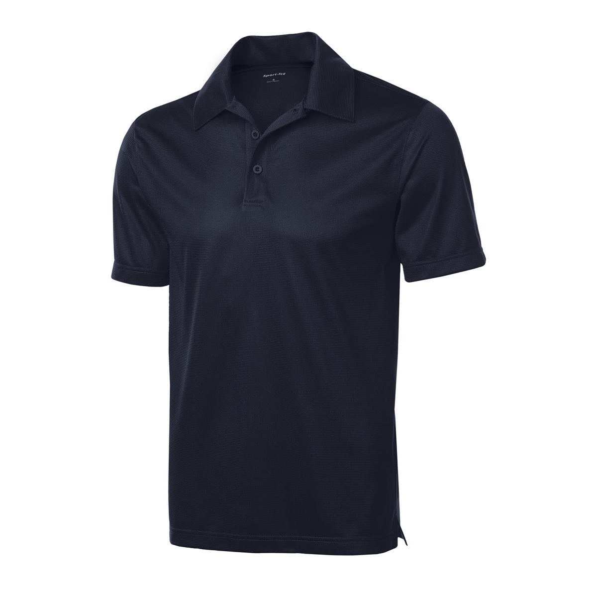 Black Polo Shirt - Sport-Tek - Textured Polyester - Stylish Fit