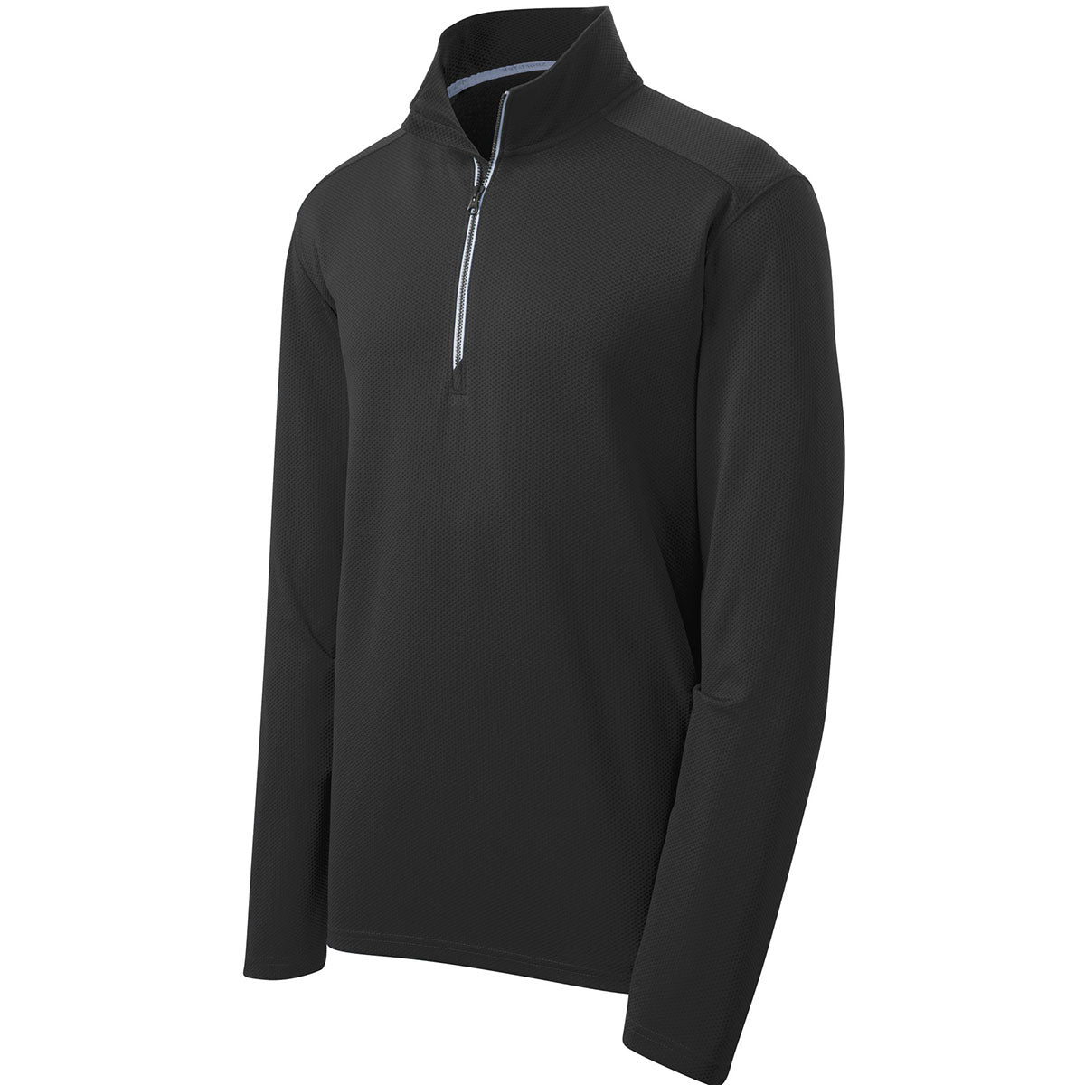Black Textured Jacket - Sport-Tek - Moisture-Wicking