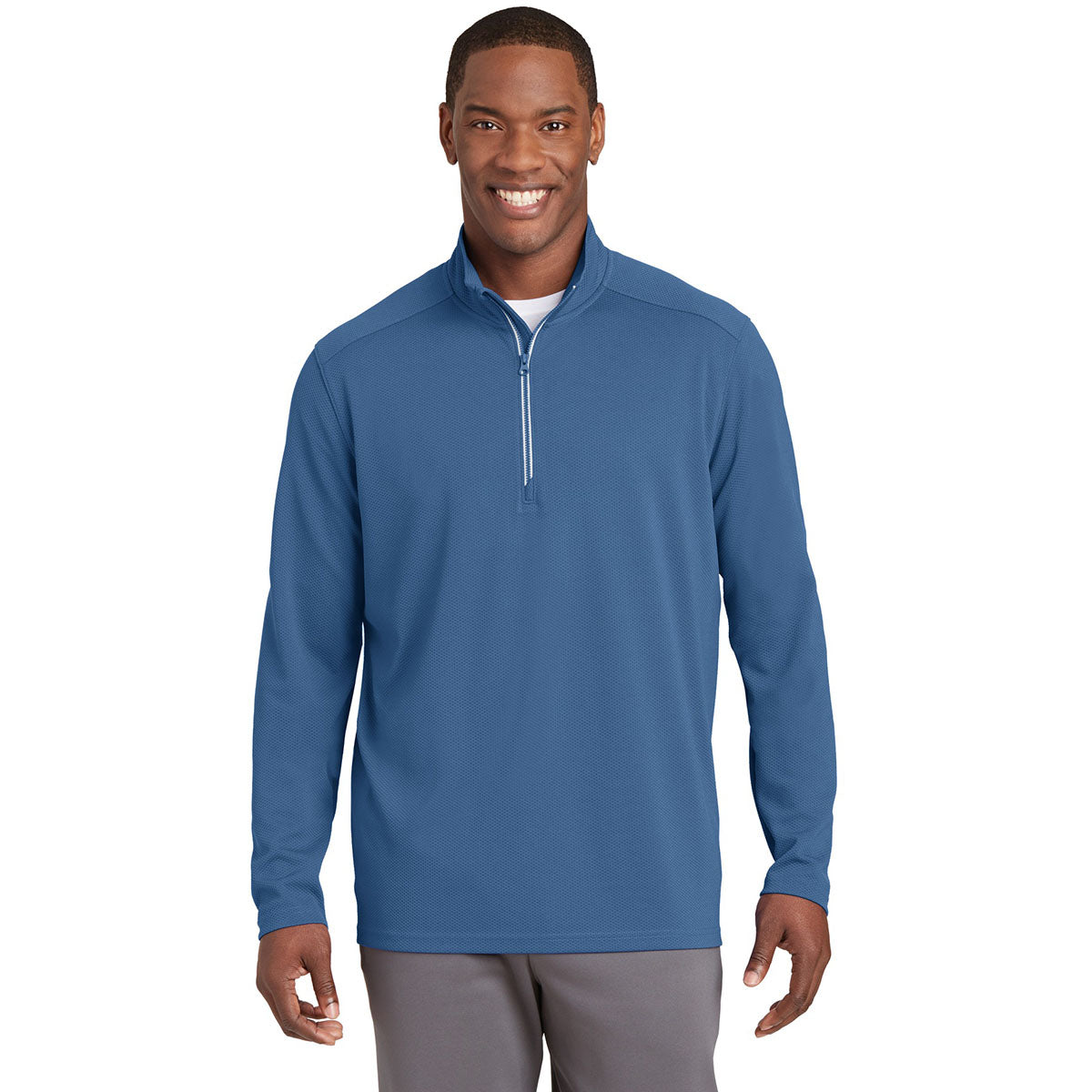 Black Textured Jacket - Sport-Tek - Moisture-Wicking