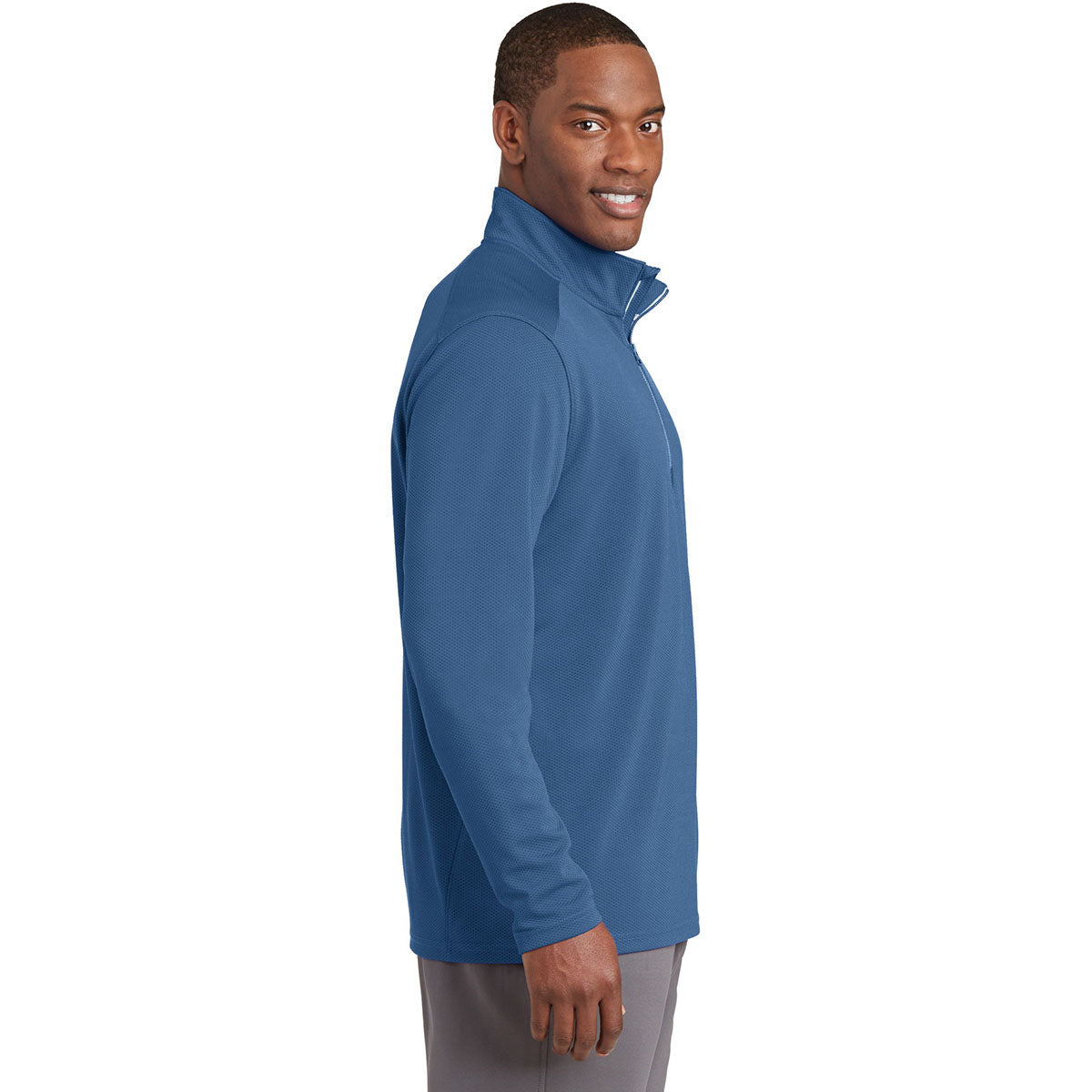Black Textured Jacket - Sport-Tek - Moisture-Wicking
