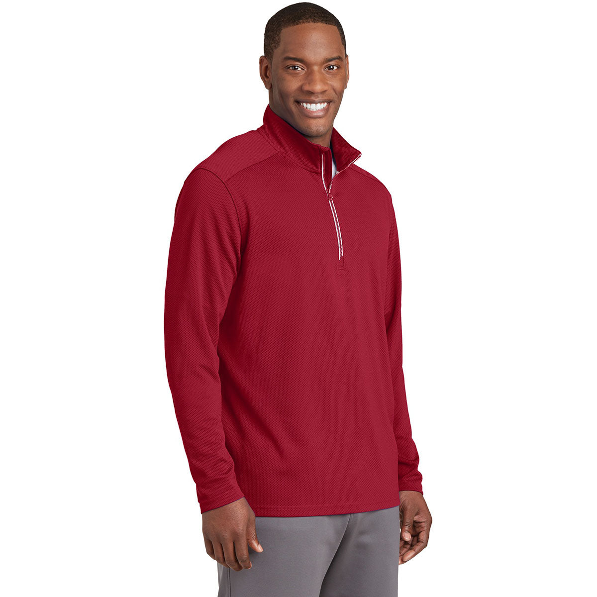 Black Textured Jacket - Sport-Tek - Moisture-Wicking