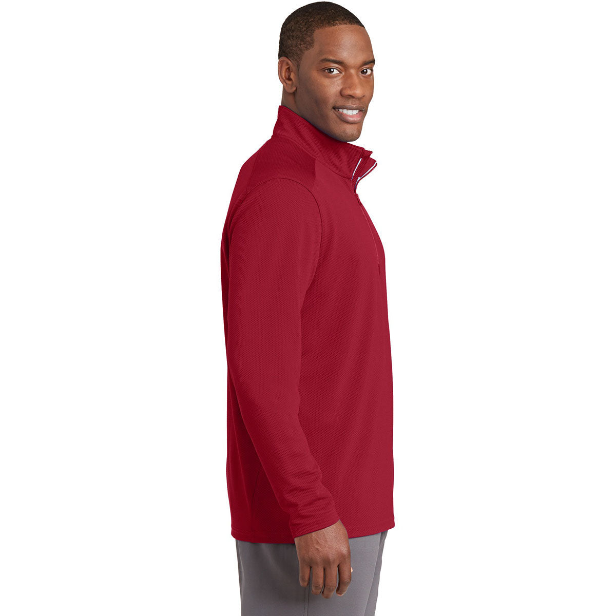 Black Textured Jacket - Sport-Tek - Moisture-Wicking