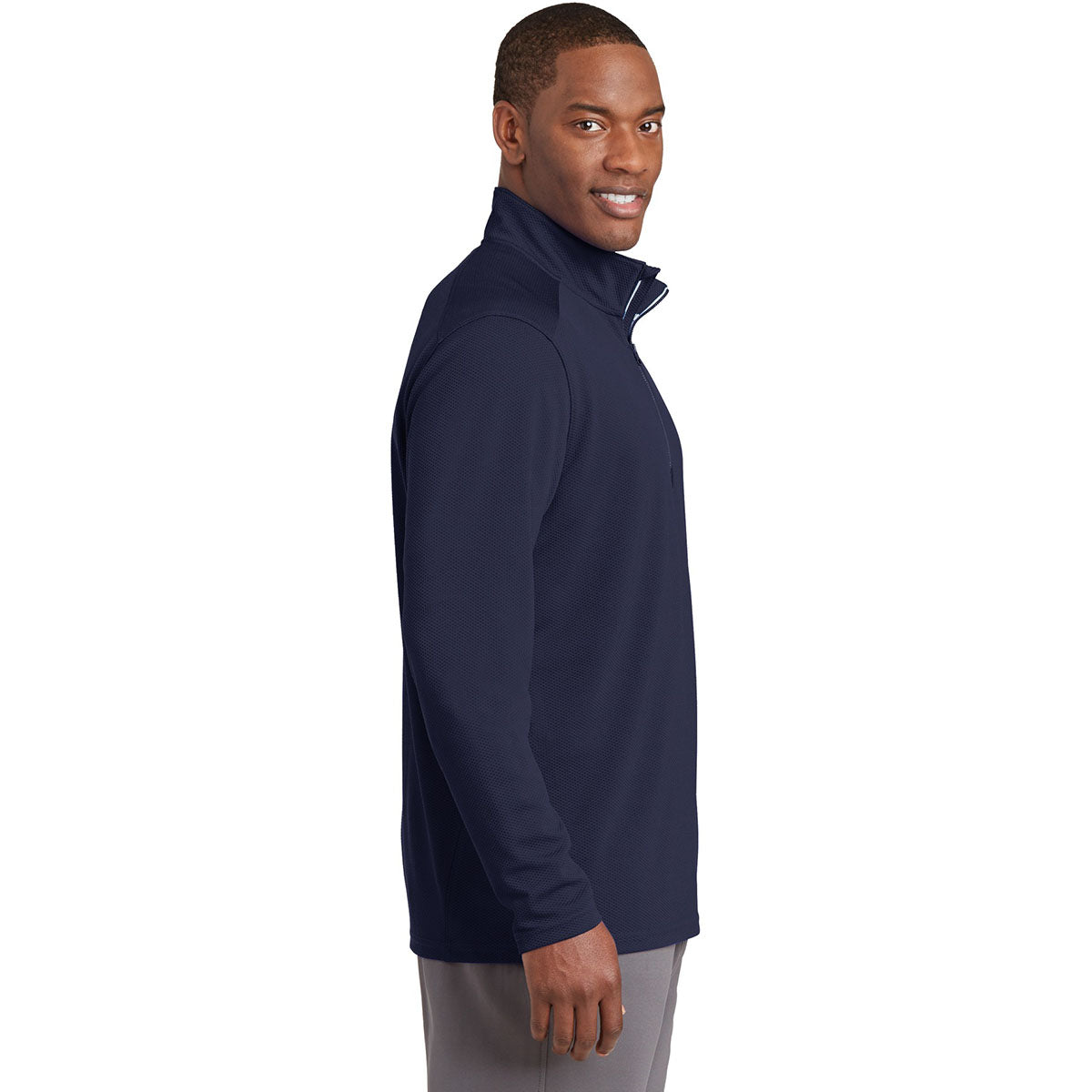 Black Textured Jacket - Sport-Tek - Moisture-Wicking