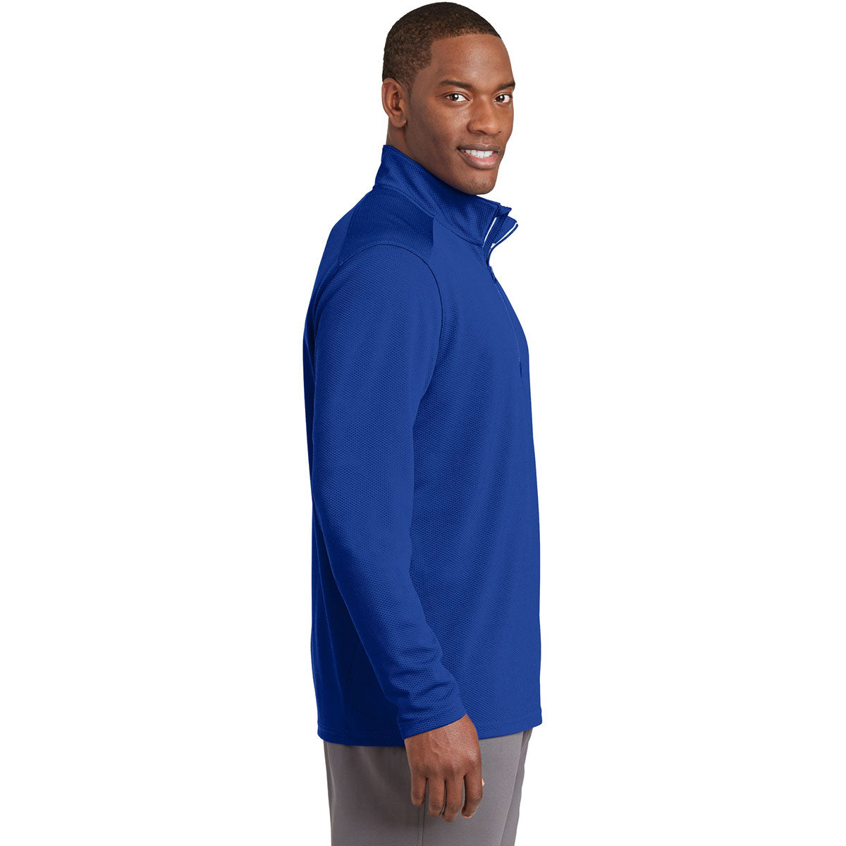 Black Textured Jacket - Sport-Tek - Moisture-Wicking