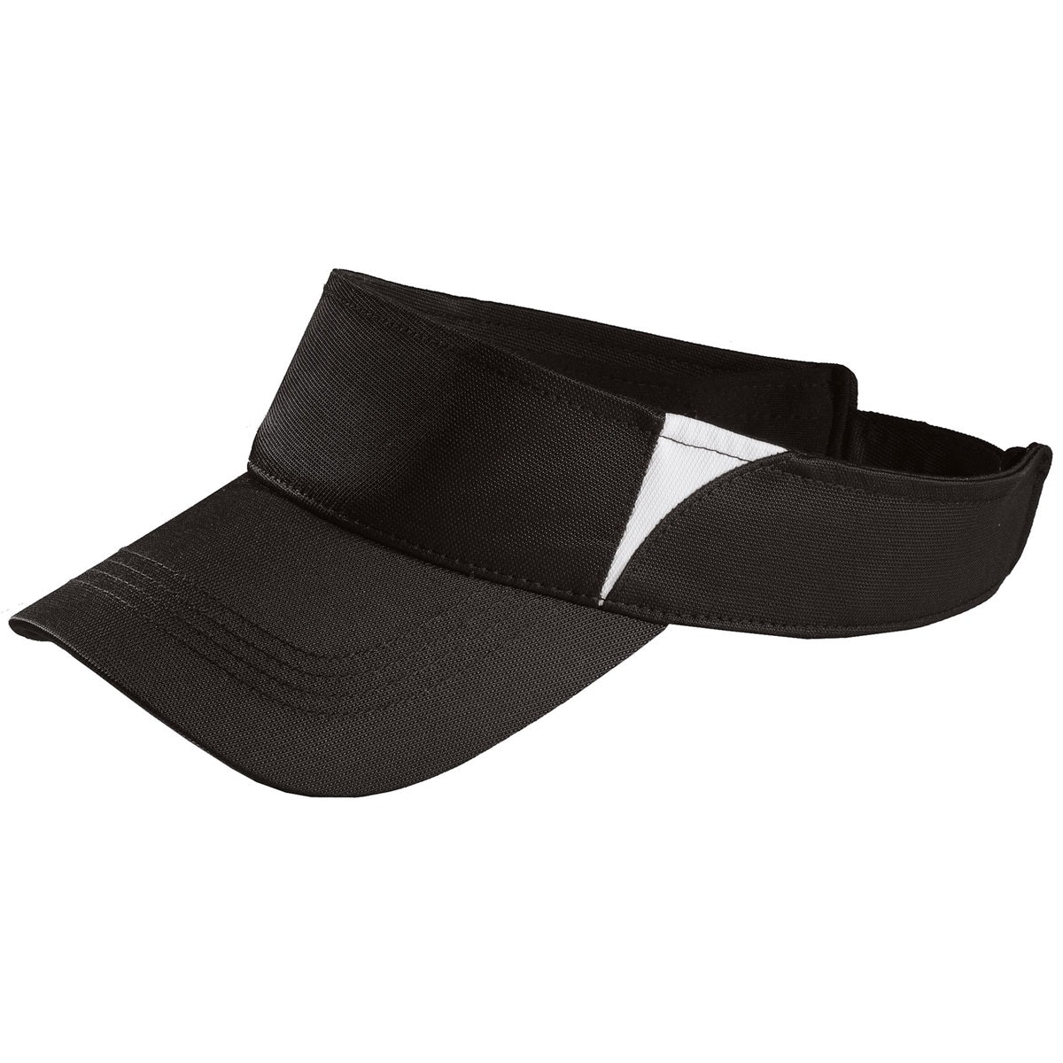 Black/White Visors - Sport-Tek - Performance Fabric