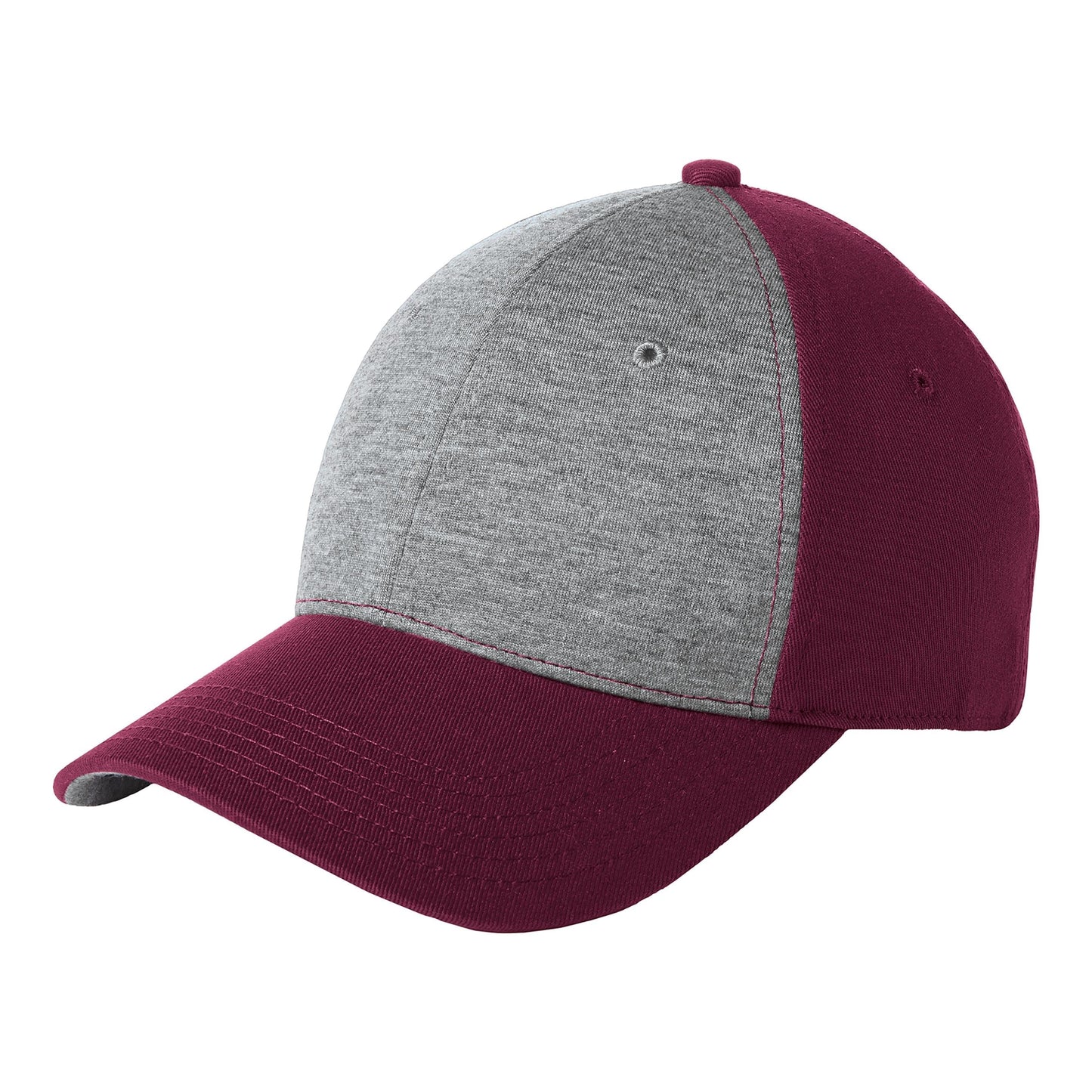 Vintage Heather/Black Ball Caps - Sport-Tek - Soft Fabric