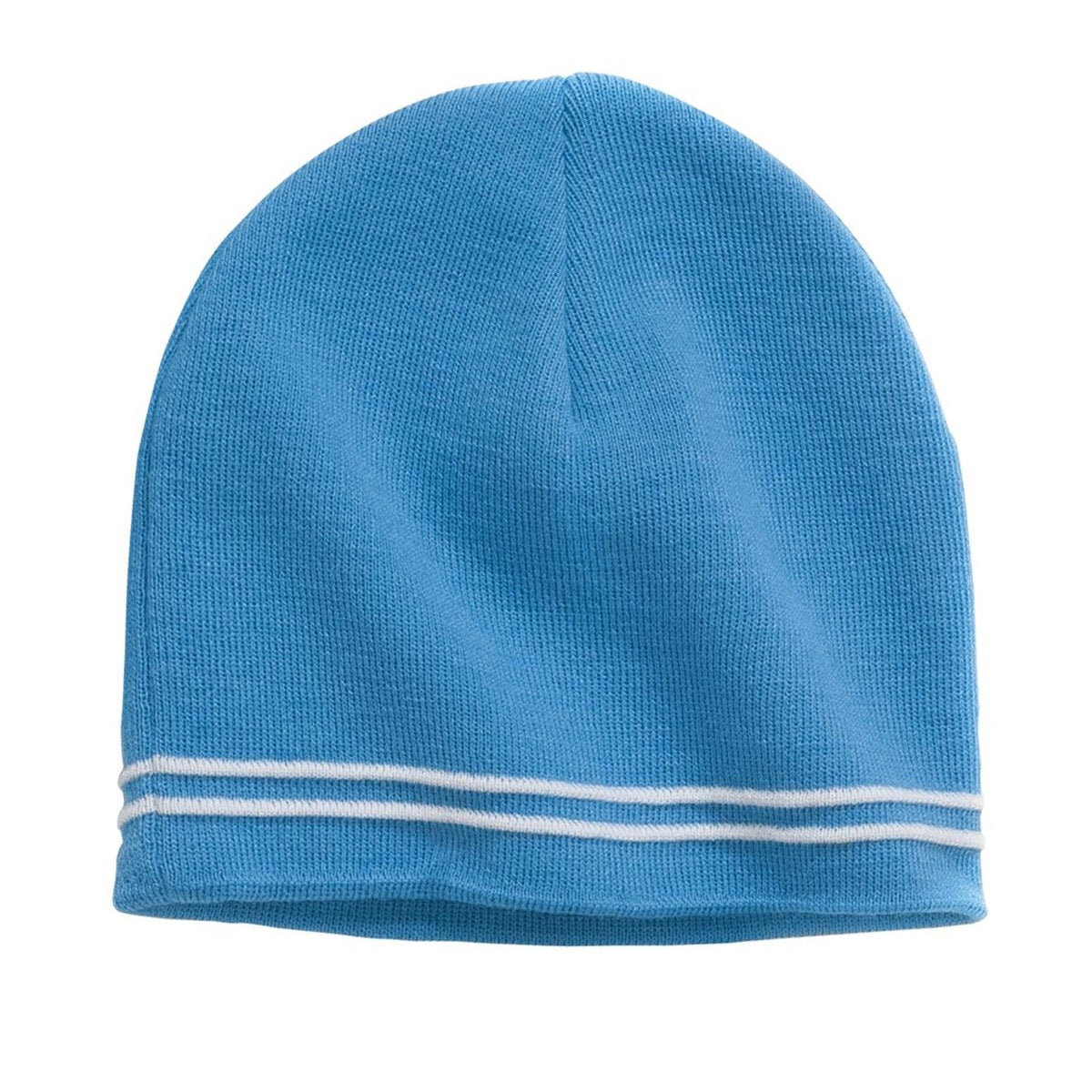 Black/Iron Grey Beanie - Sport-Tek - Warm Acrylic