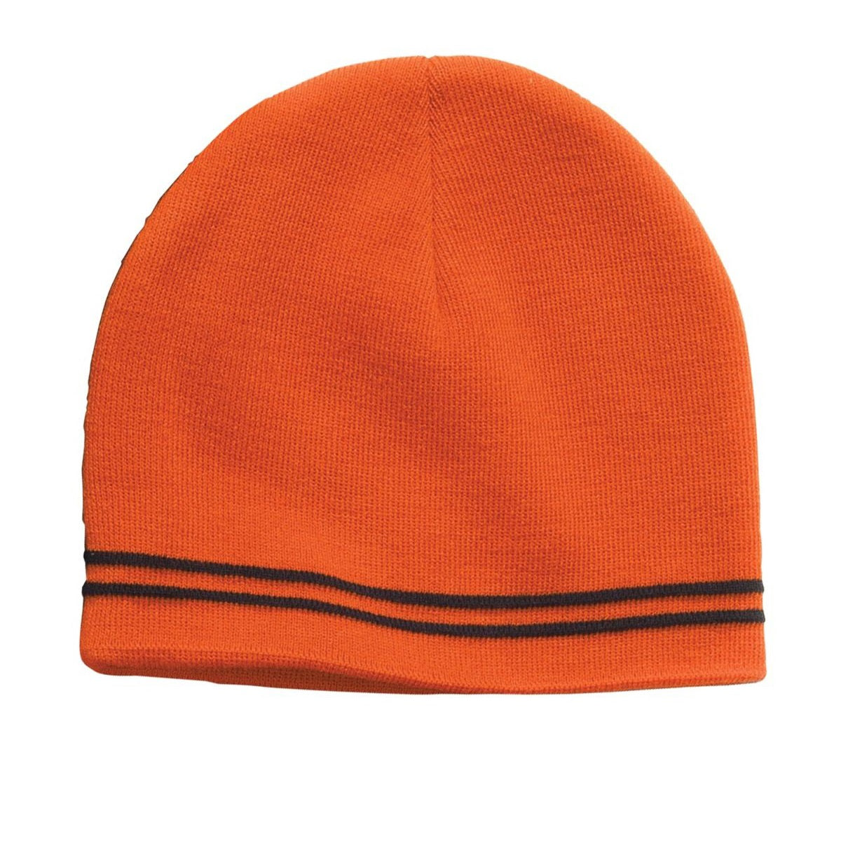 Black/Iron Grey Beanie - Sport-Tek - Warm Acrylic