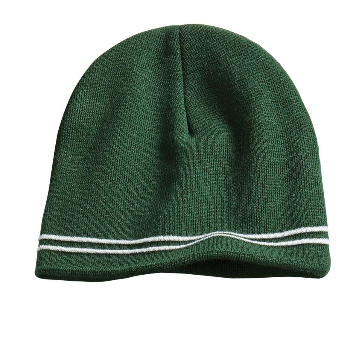 Black/Iron Grey Beanie - Sport-Tek - Warm Acrylic