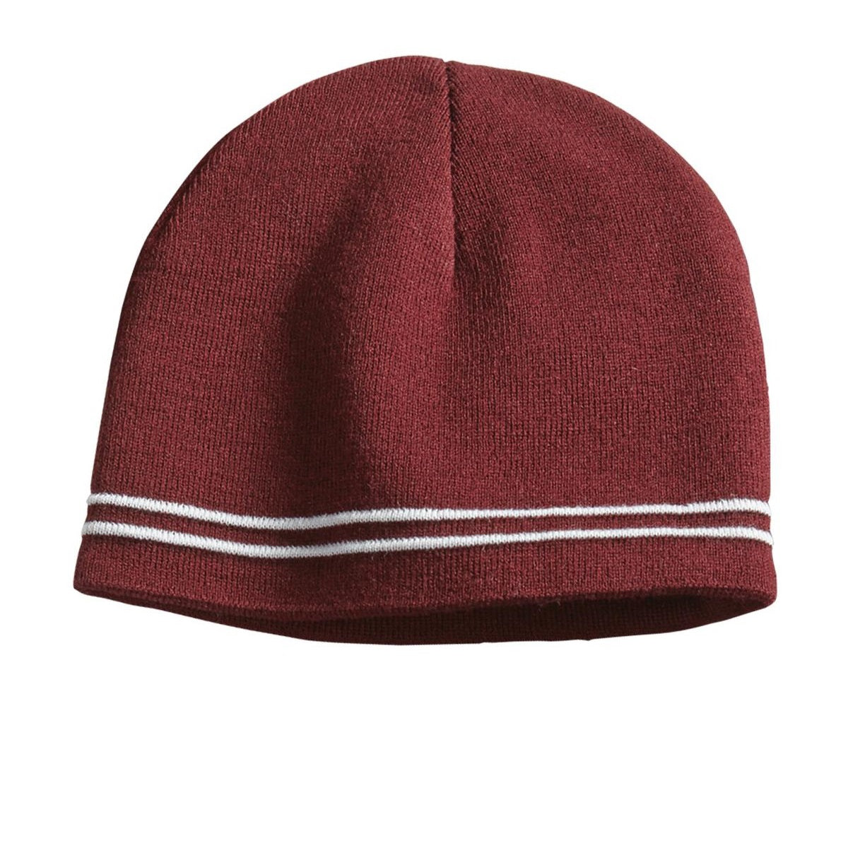 Black/Iron Grey Beanie - Sport-Tek - Warm Acrylic
