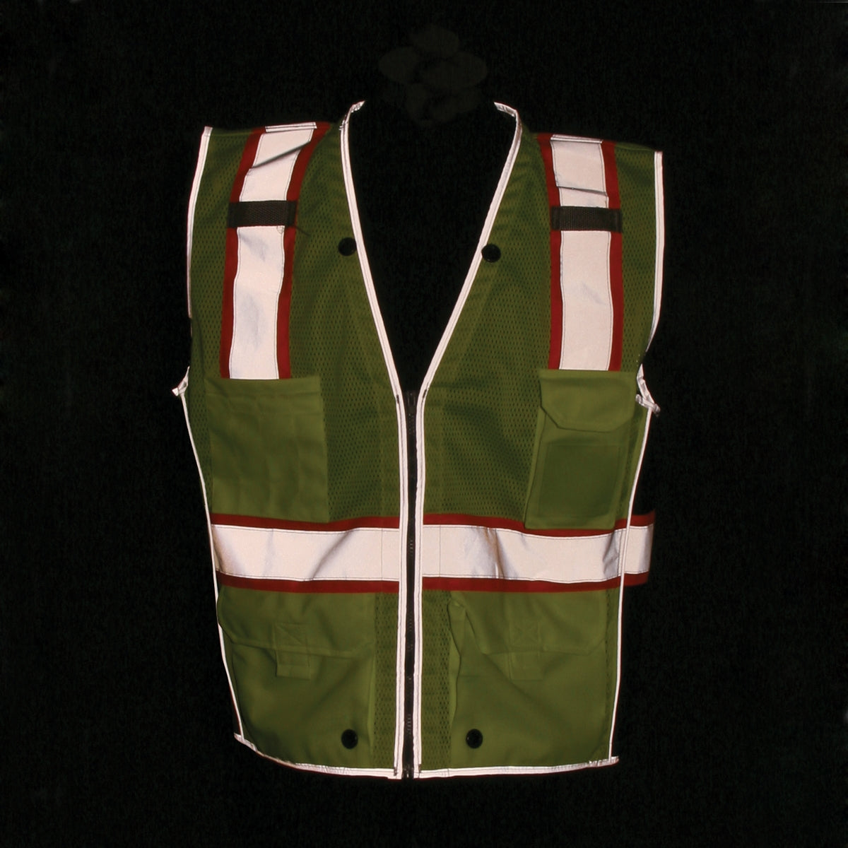 Yellow Safety Vest - MCR Safety - Fluorescent Mesh