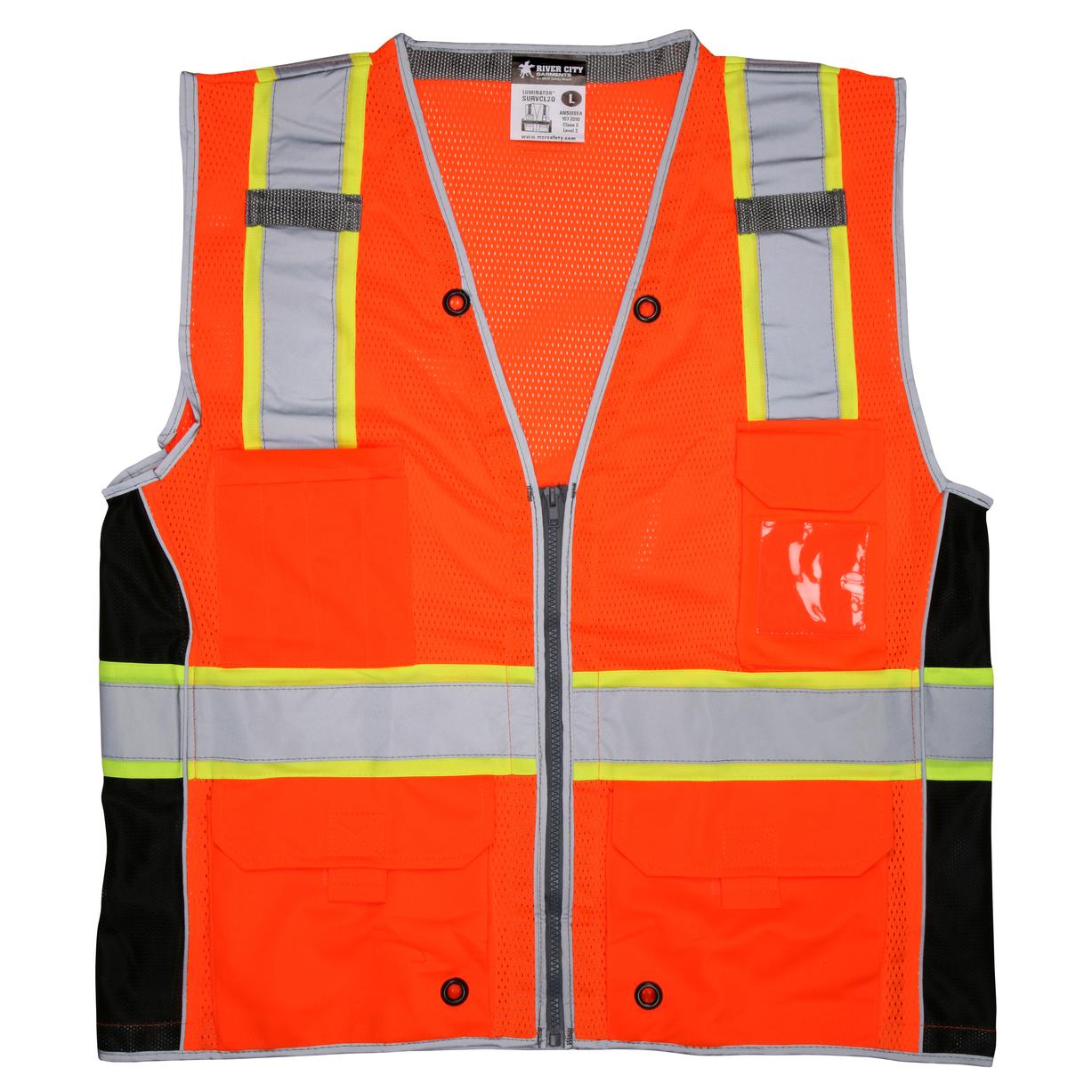Yellow Safety Vest - MCR Safety - Fluorescent Mesh