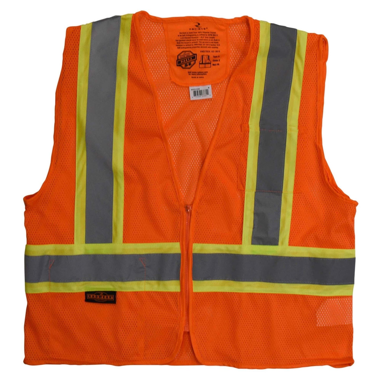 Yellow/Lime Safety Vest - Radians - Self-Extinguishing