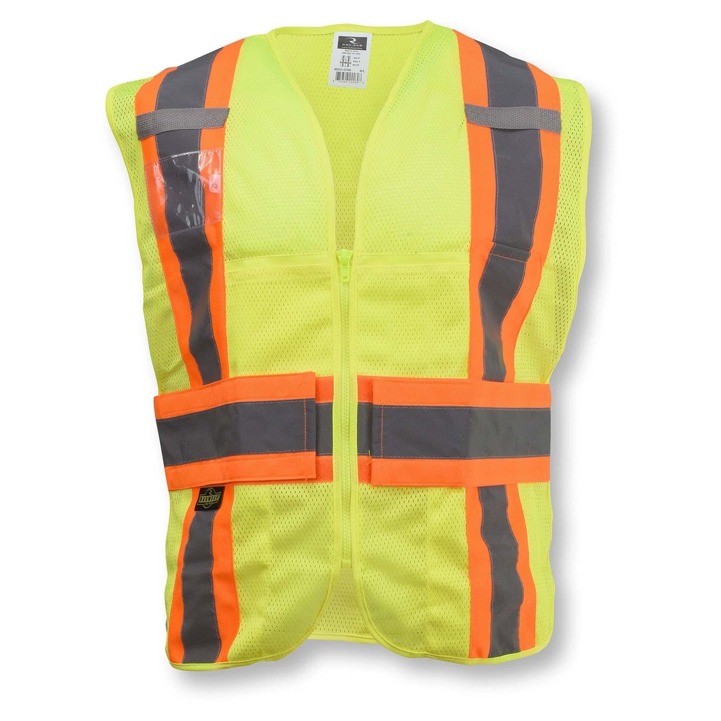 Yellow/Lime Safety Vests - Radians - Adjustable Fit