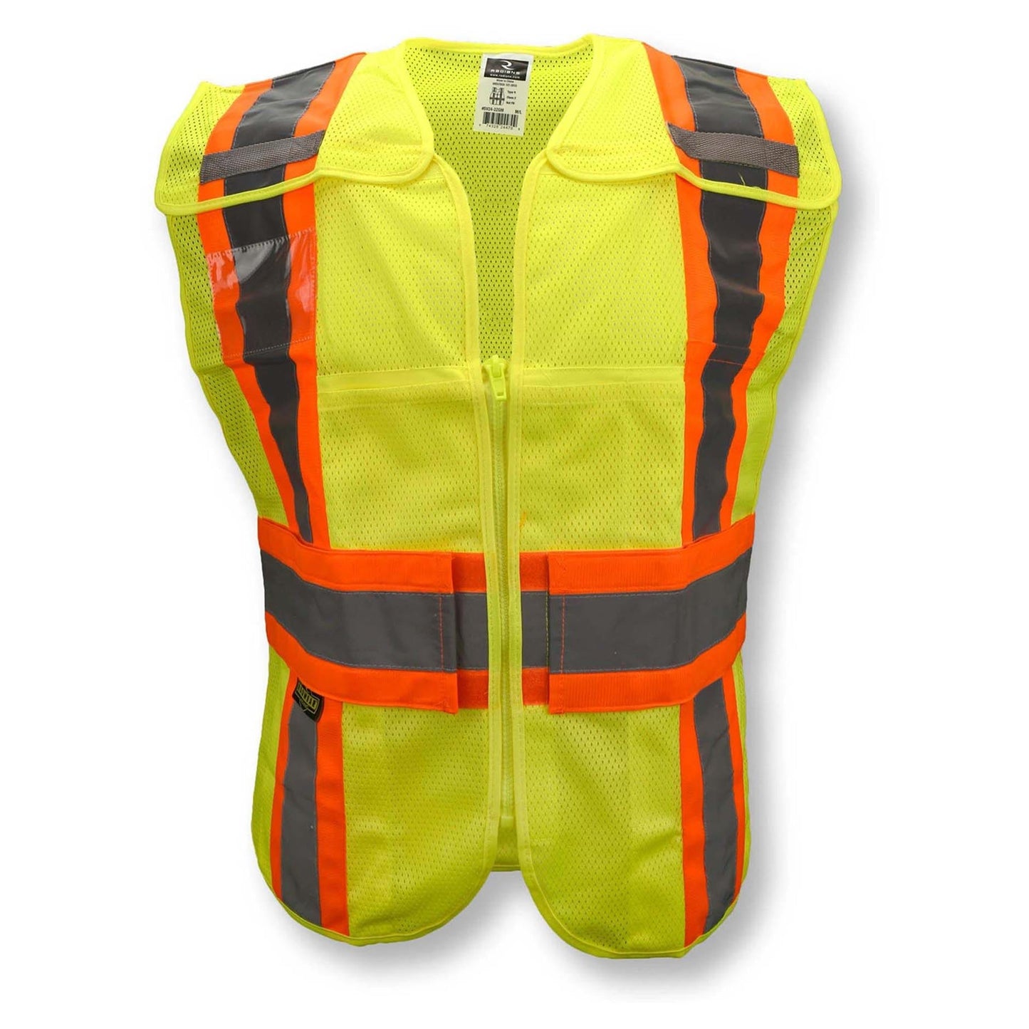 Yellow/Lime Safety Vest - Radians - Breakaway Design
