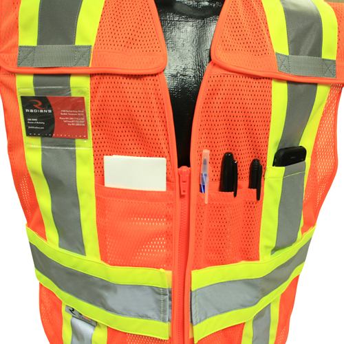 Yellow/Lime Safety Vest - Radians - Breakaway Design