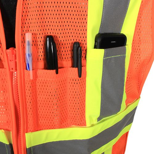 Yellow/Lime Safety Vest - Radians - Breakaway Design